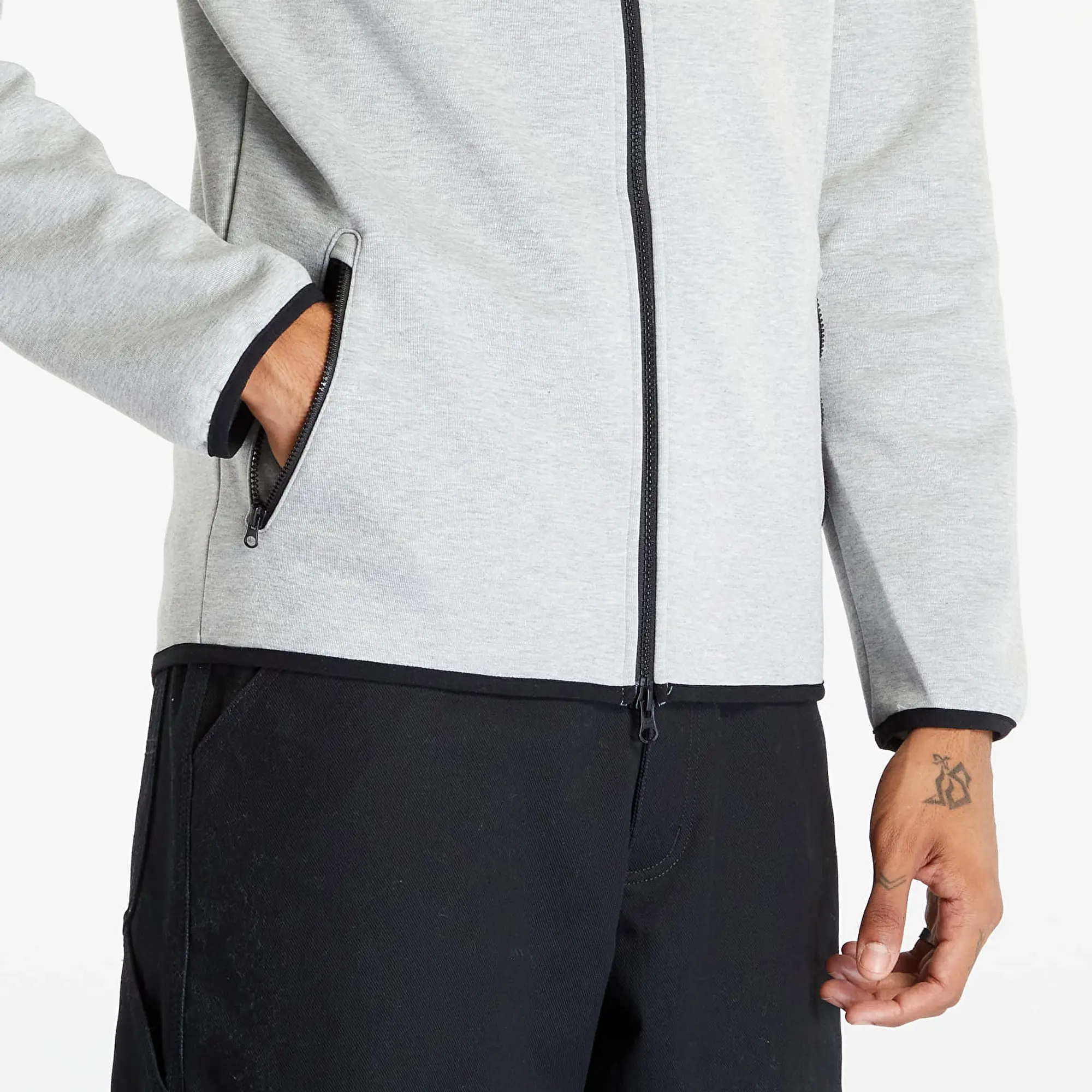 Sweatshirt Nike Dri-Fit Men's Camo Print Training Full-Zip Hoodie Dark Grey Heather/ Black Xl