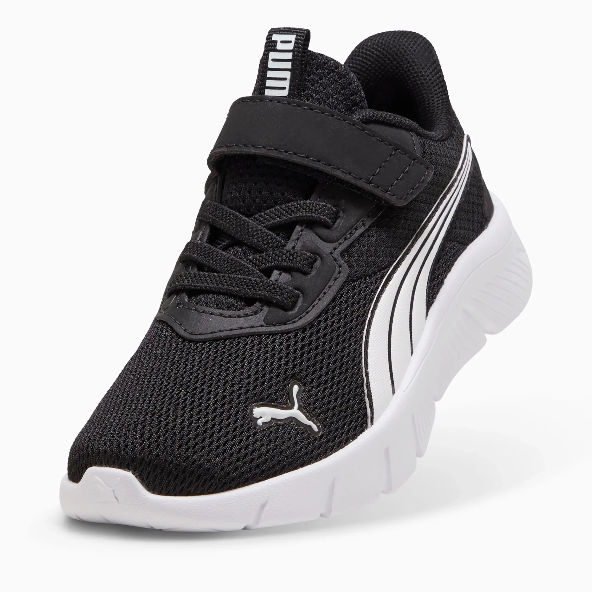 PUMA Flexfocus Modern Running Shoes Kids, Black/White