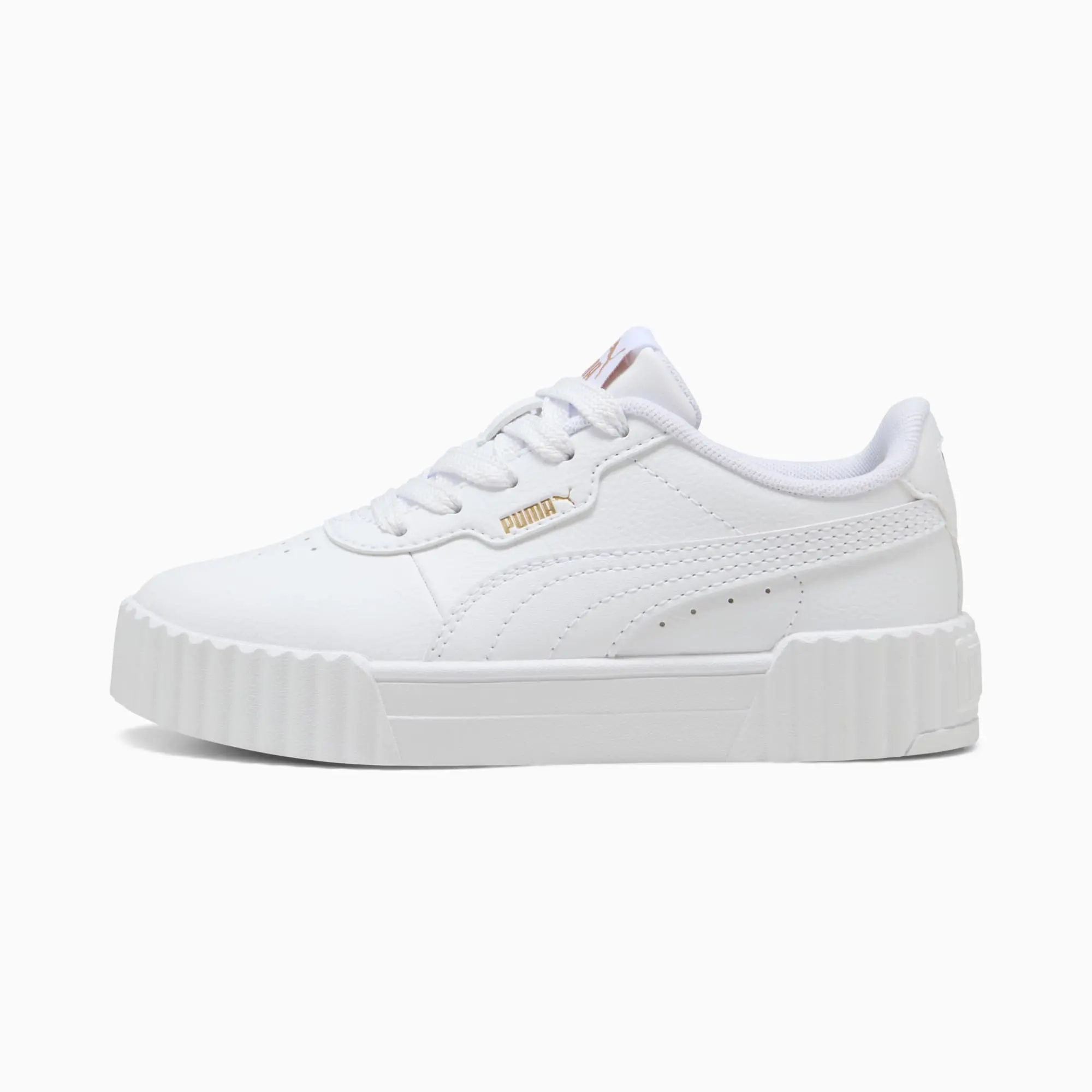 PUMA Carina 3.0 Sneakers Kids, White/Gold