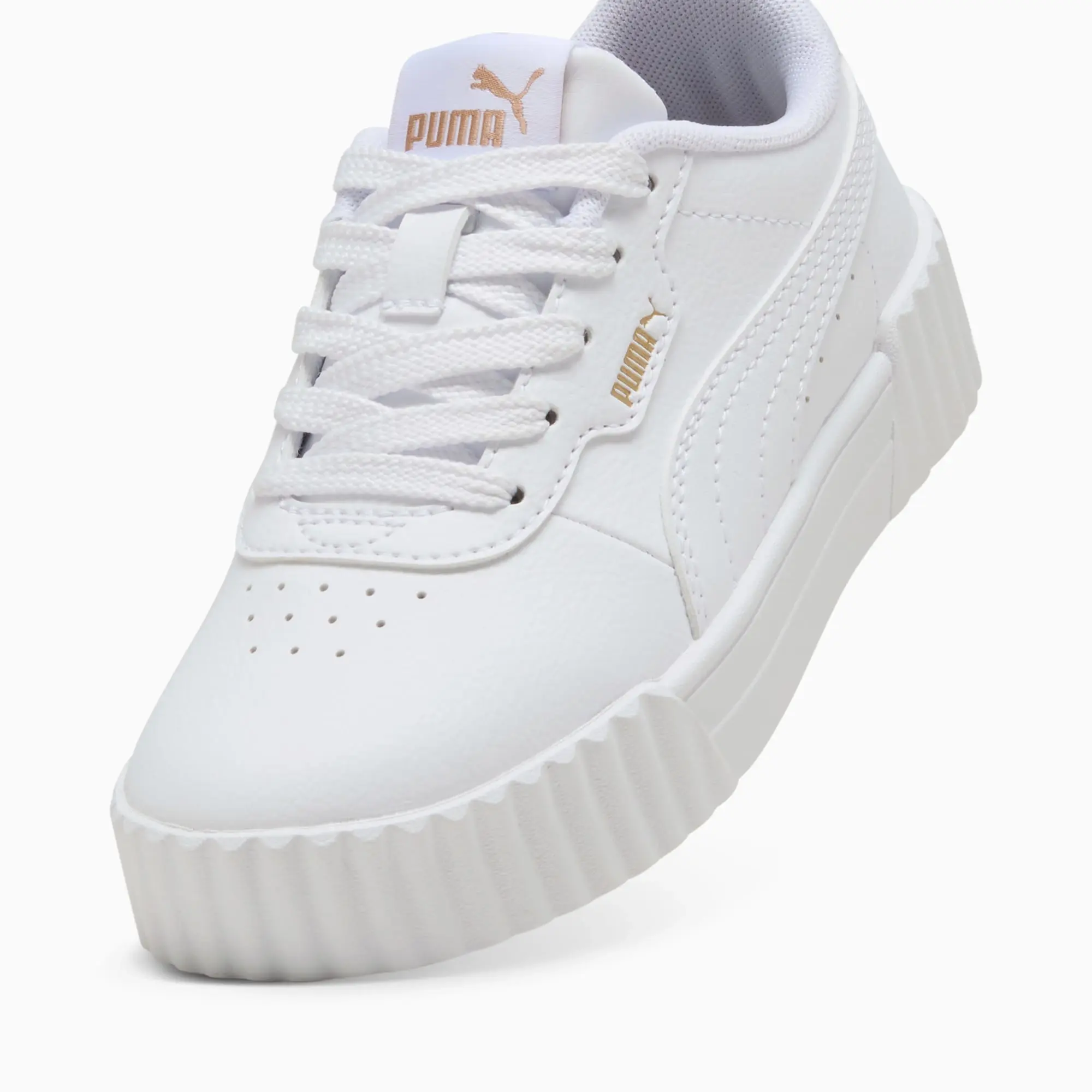 PUMA Carina 3.0 Sneakers Kids, White/Gold