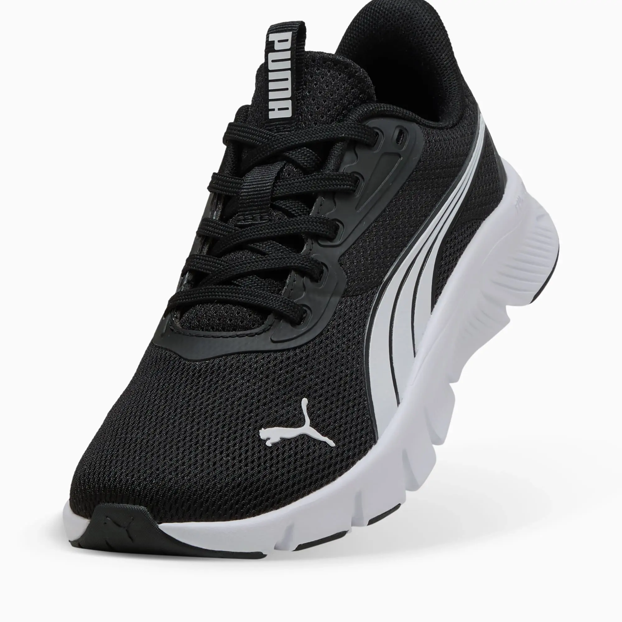 PUMA Flexfocus Lite Modern Running Shoes Youth, Black/White