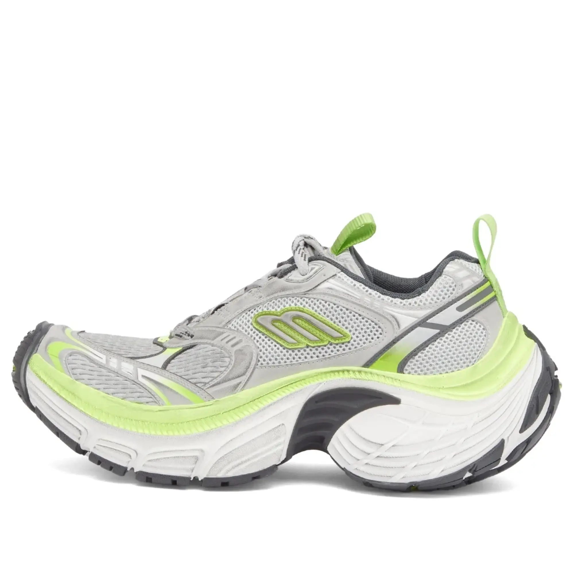 Balenciaga Men's 10XL Sneaker Grey/White/Green