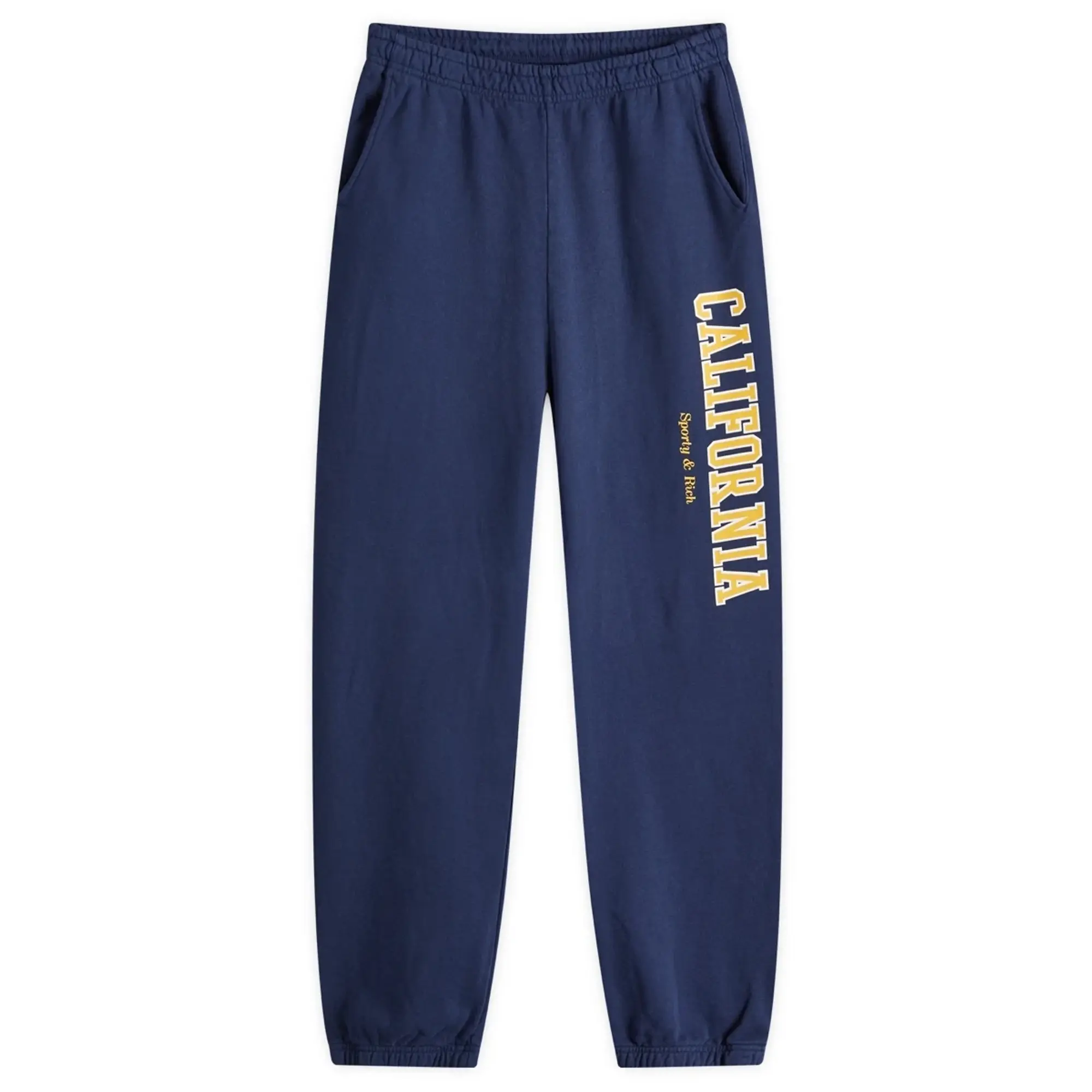 Sporty & Rich Women's California Sweatpant Navy Gold/White