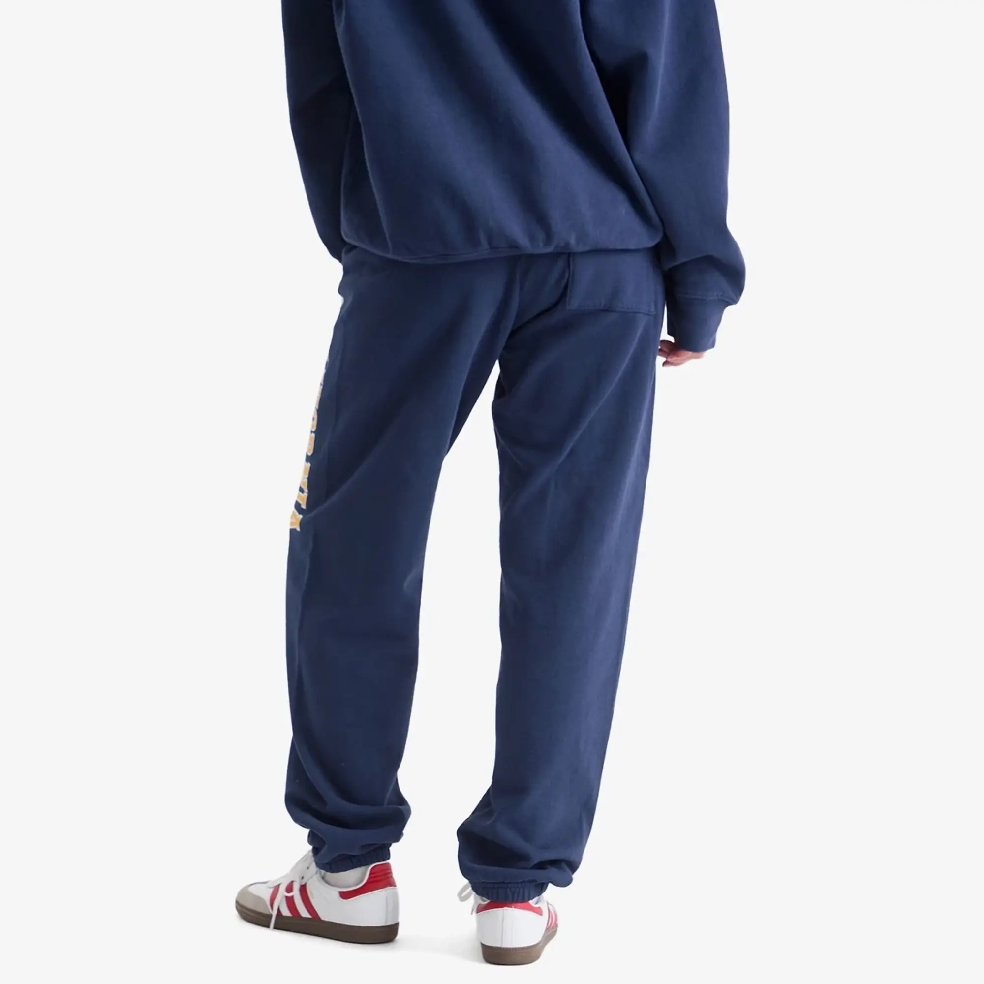 Sporty & Rich Women's California Sweatpant Navy Gold/White
