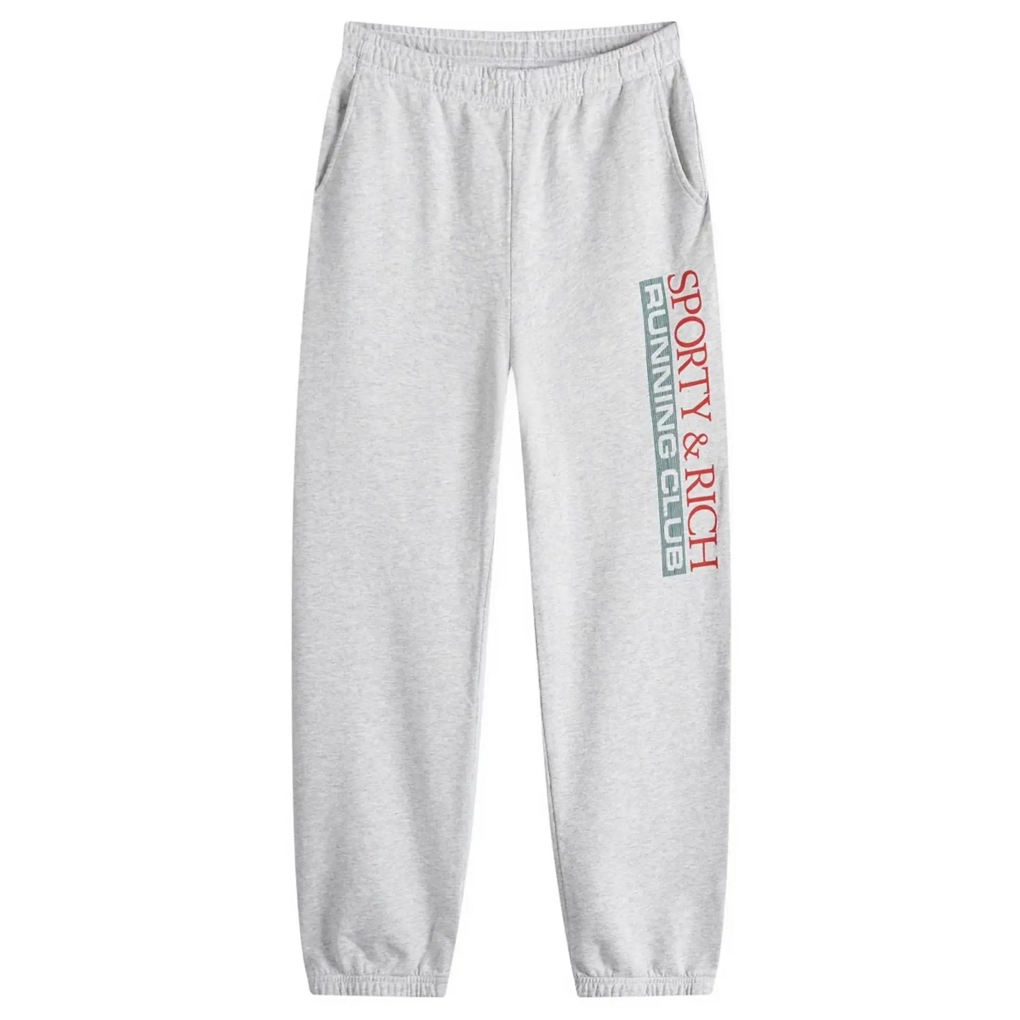 Sporty & Rich Finish Line Sweatpant Unisex Heather Gray/ Lava/ Alpine/ Navy L