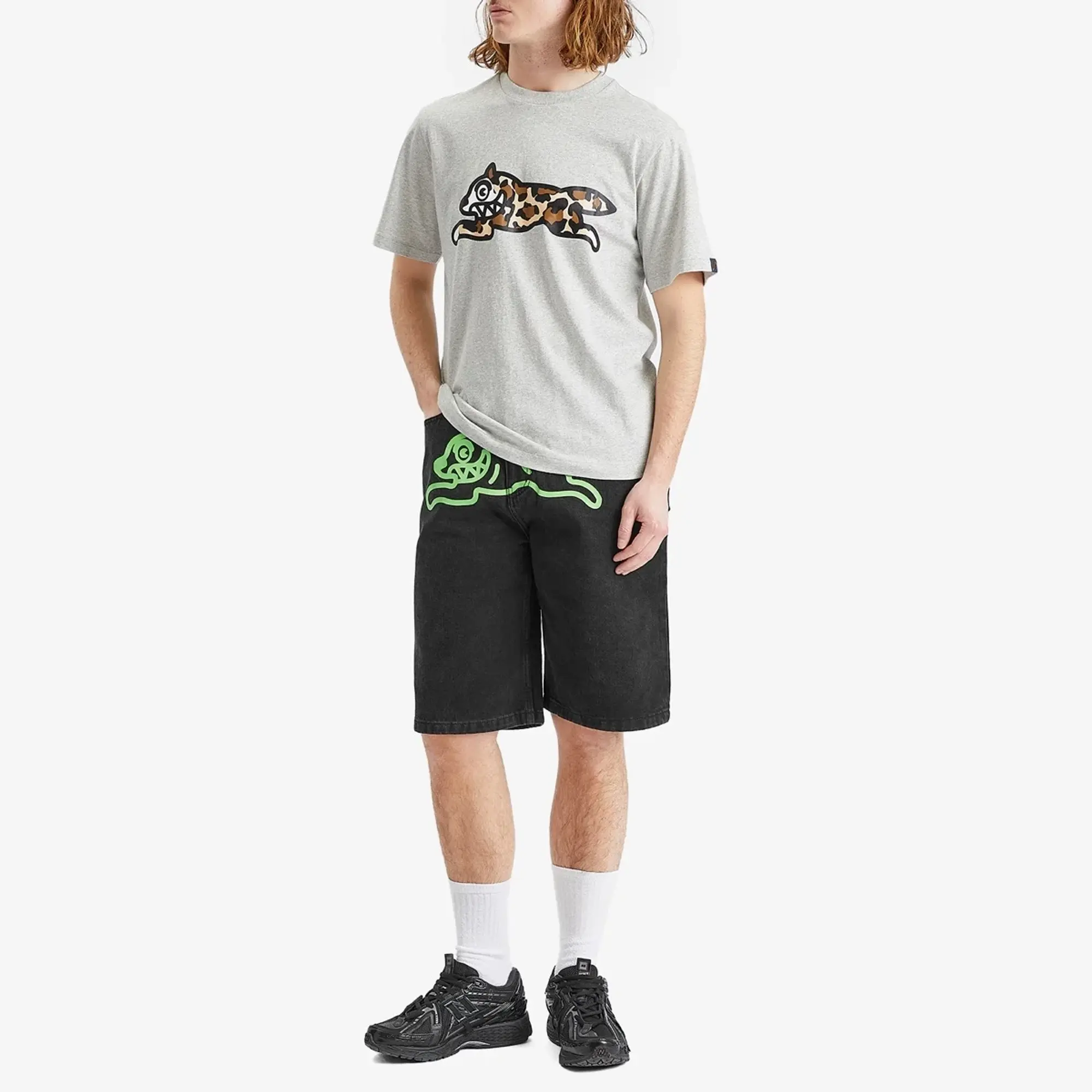 ICECREAM Running Dog Shorts - Black - Mens