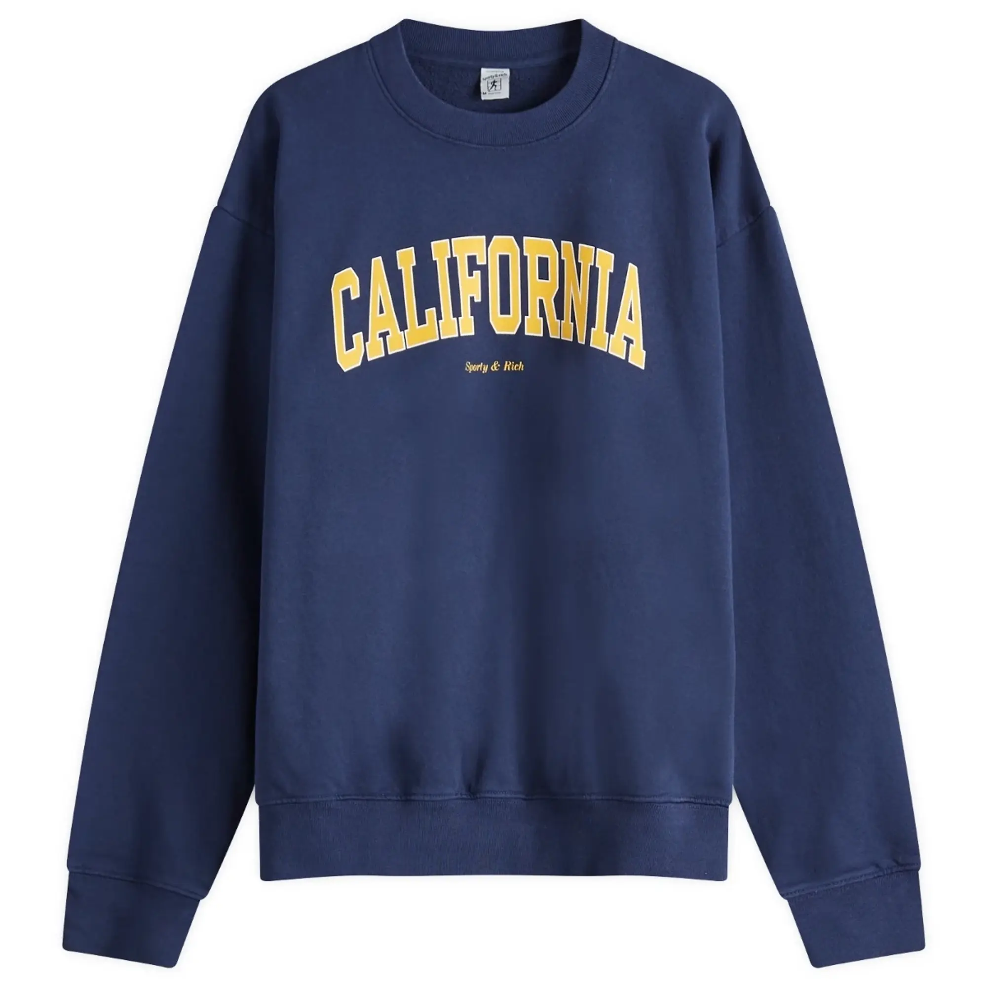 Sporty & Rich Women's California Crewneck Navy Gold/White