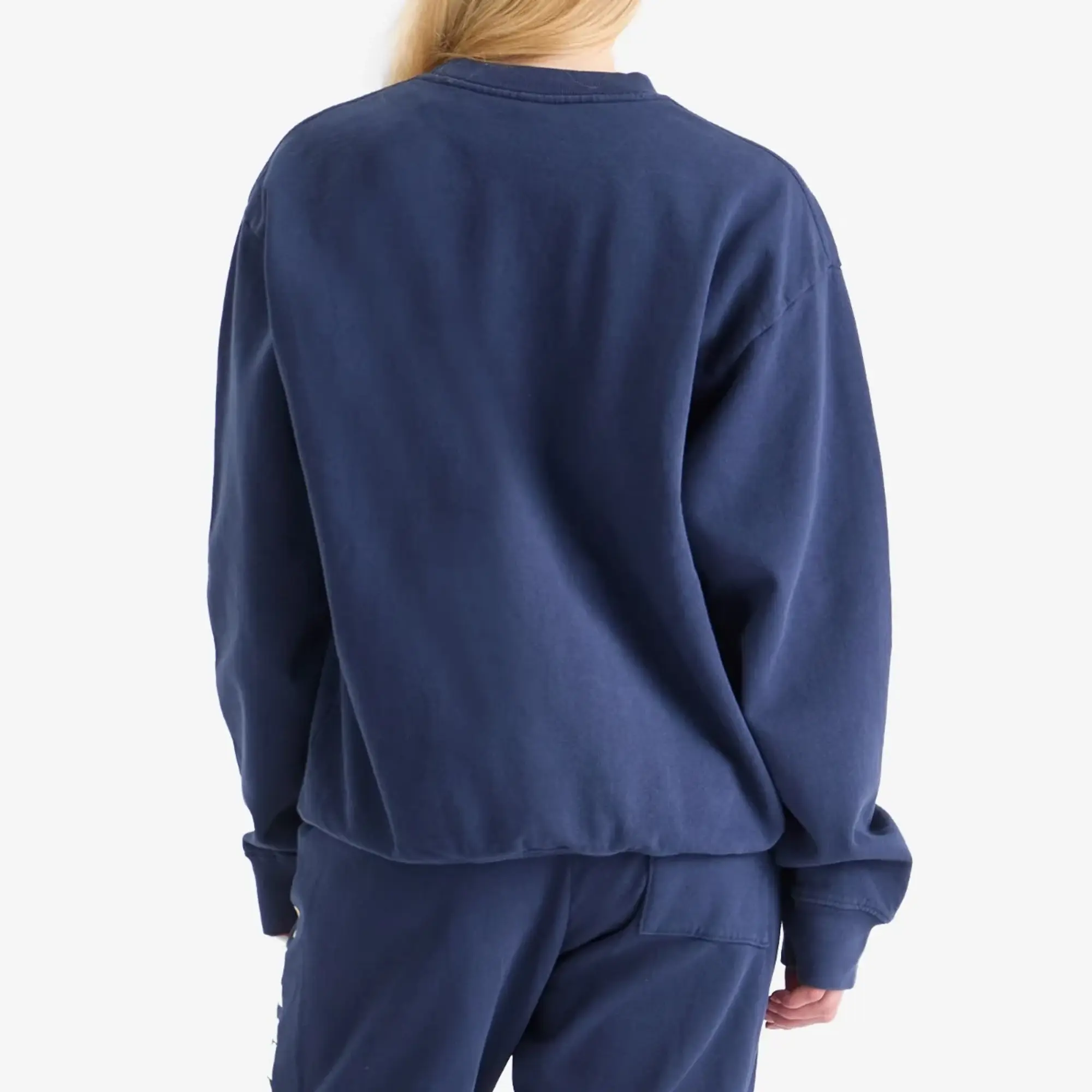 Sporty & Rich Women's California Crewneck Navy Gold/White