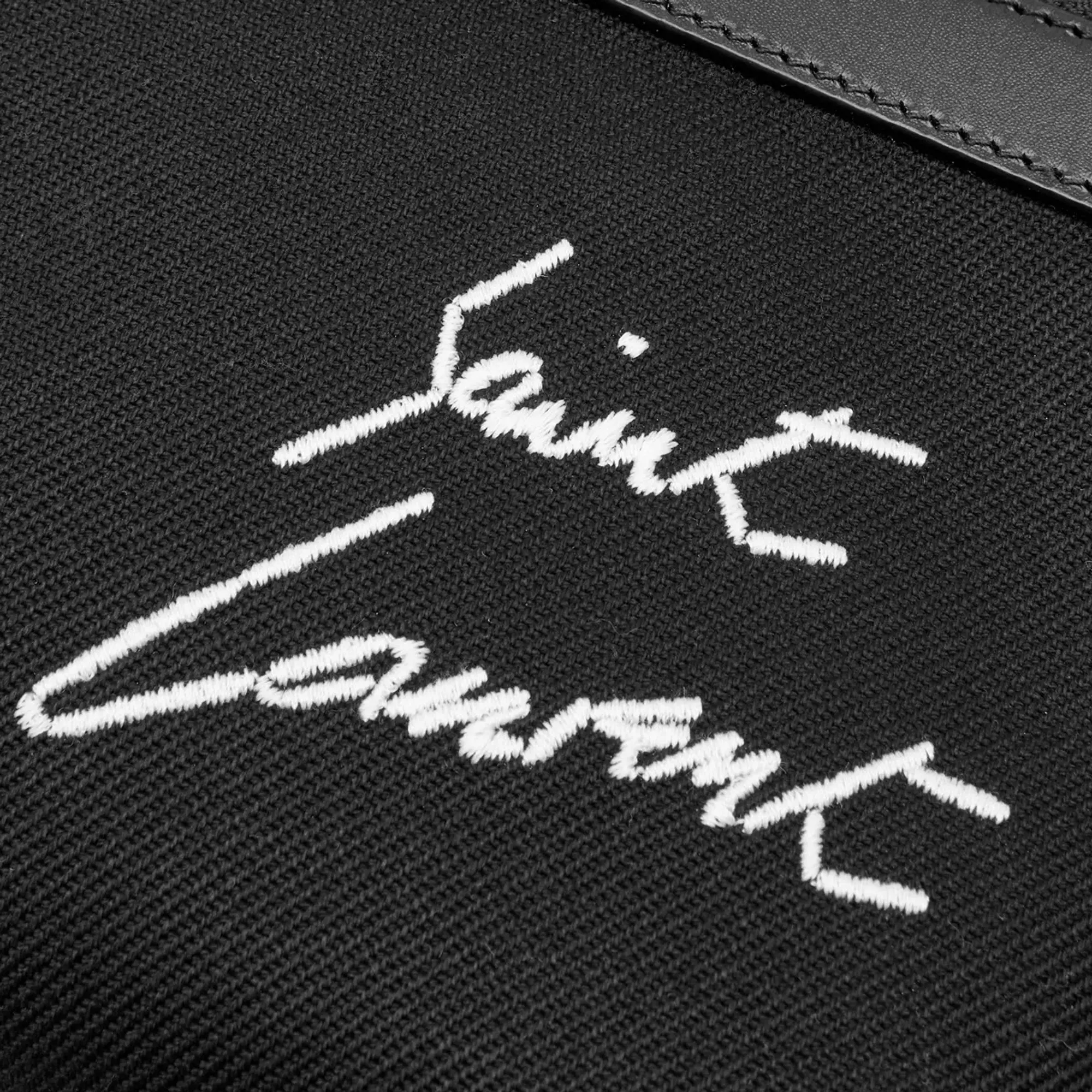 Saint Laurent Men's Logo Canvas City Backpack Multi
