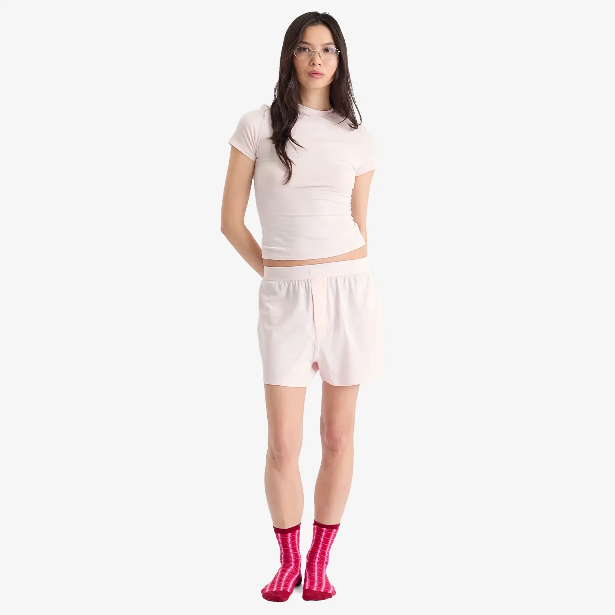 SKIMS Women's Boyfriend Loose Boxer Barely Pink