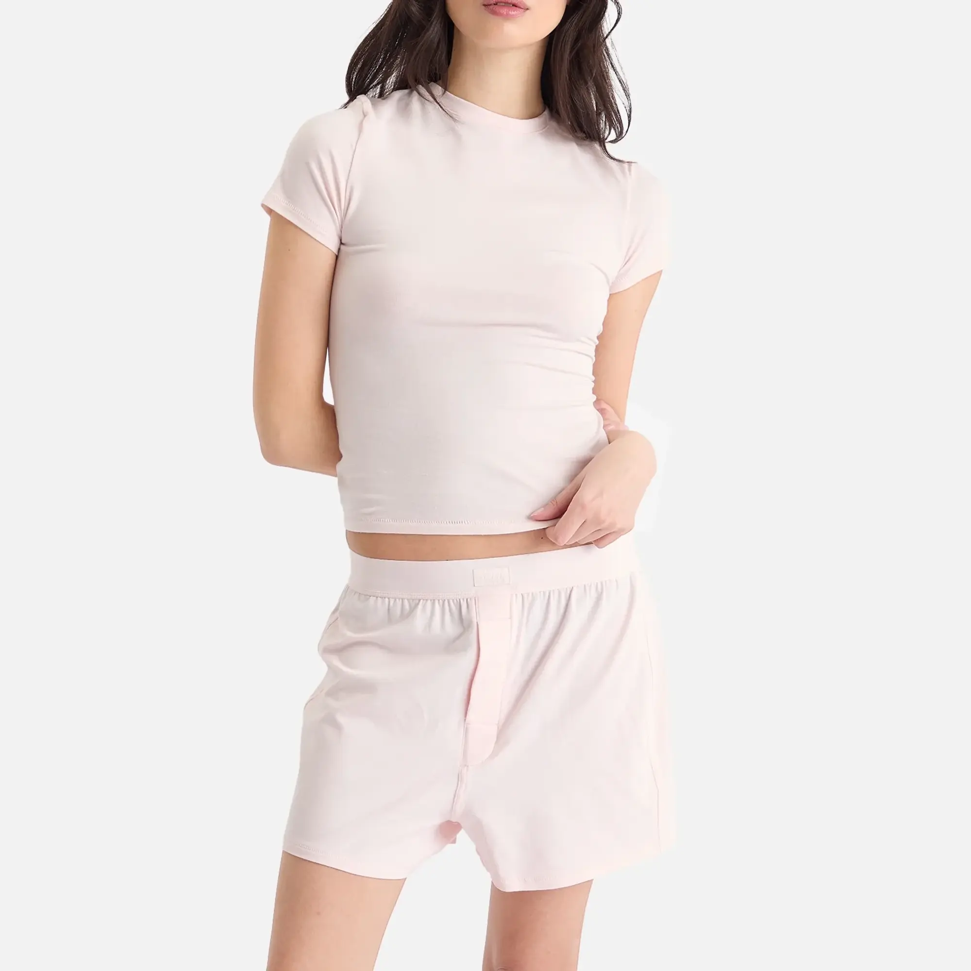 SKIMS Women's Boyfriend Loose Boxer Barely Pink