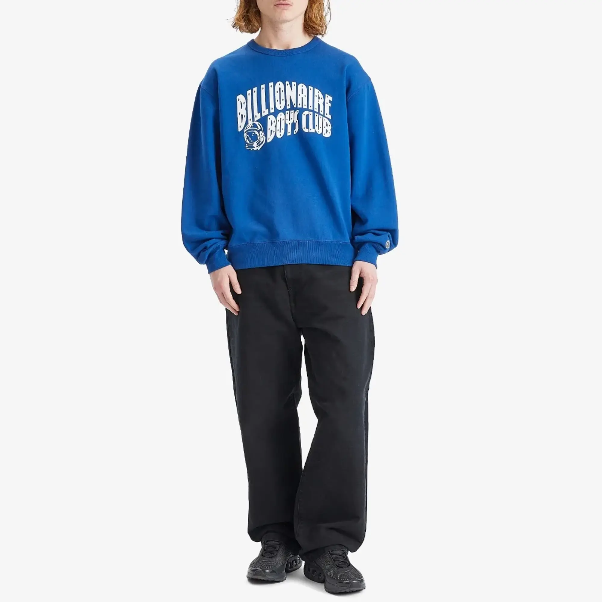 Billionaire Boys Club Men's Arch Logo Crew Sweatshirt Royal Blue