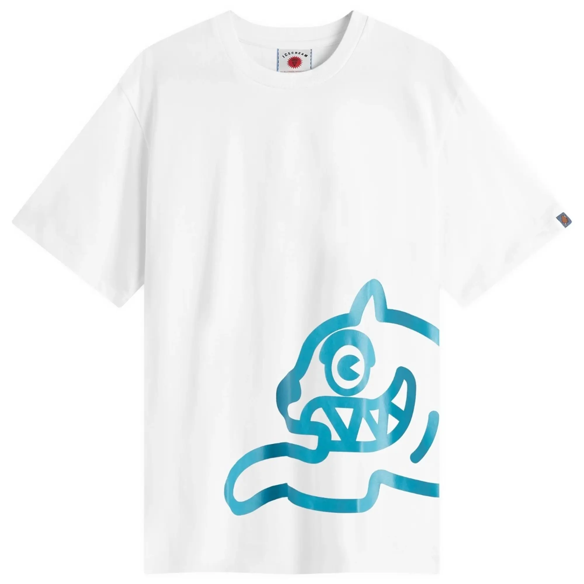 ICECREAM Jumbo Running Dog T-Shirt, White