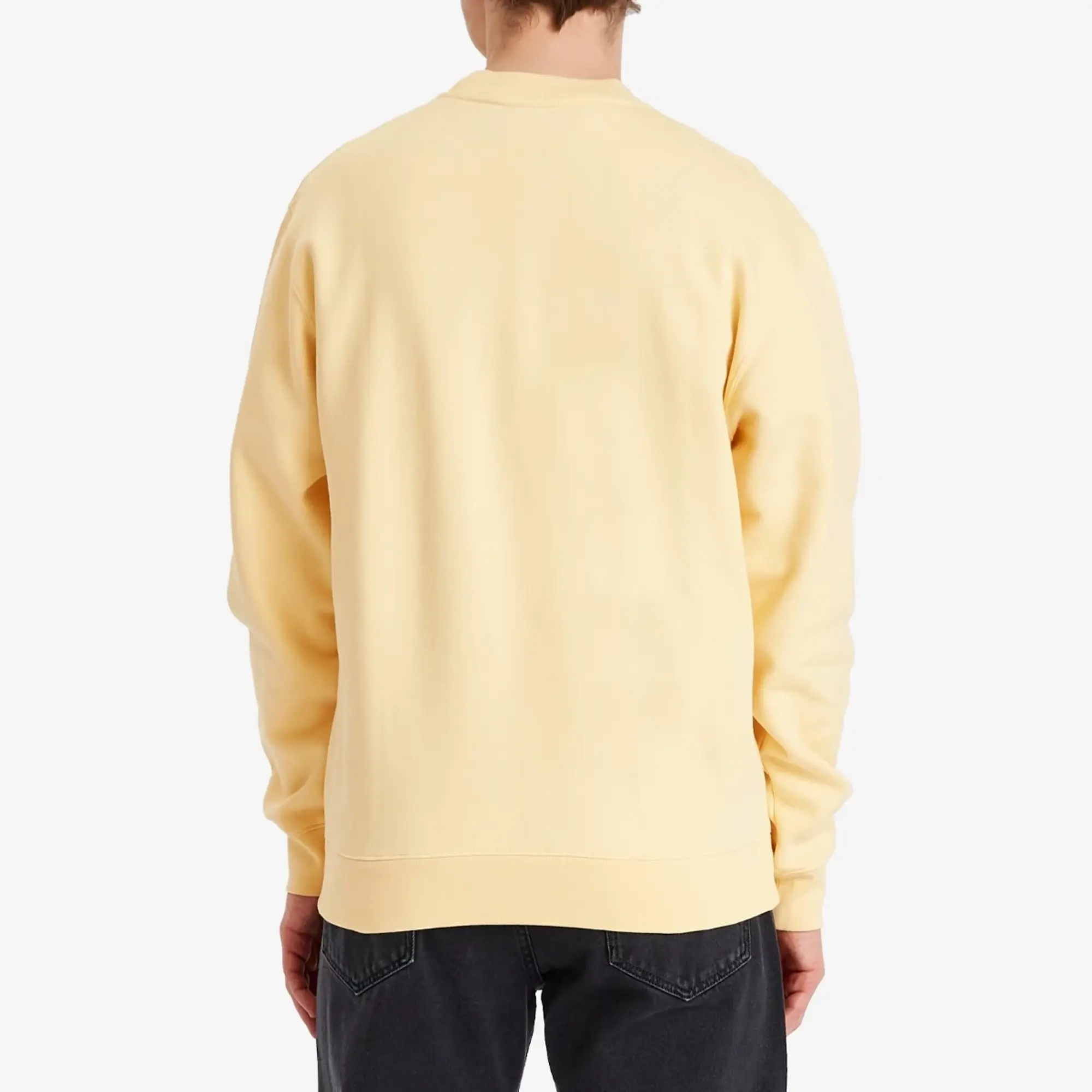 Jacquemus Men's Grosgrain Patch Logo Sweatshirt Light Beige 2