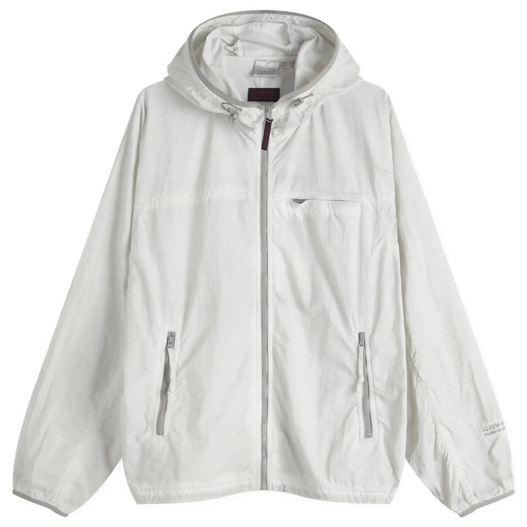 thisisneverthat Men's x Gramicci Overdyed Hooded Jacket Dusty White