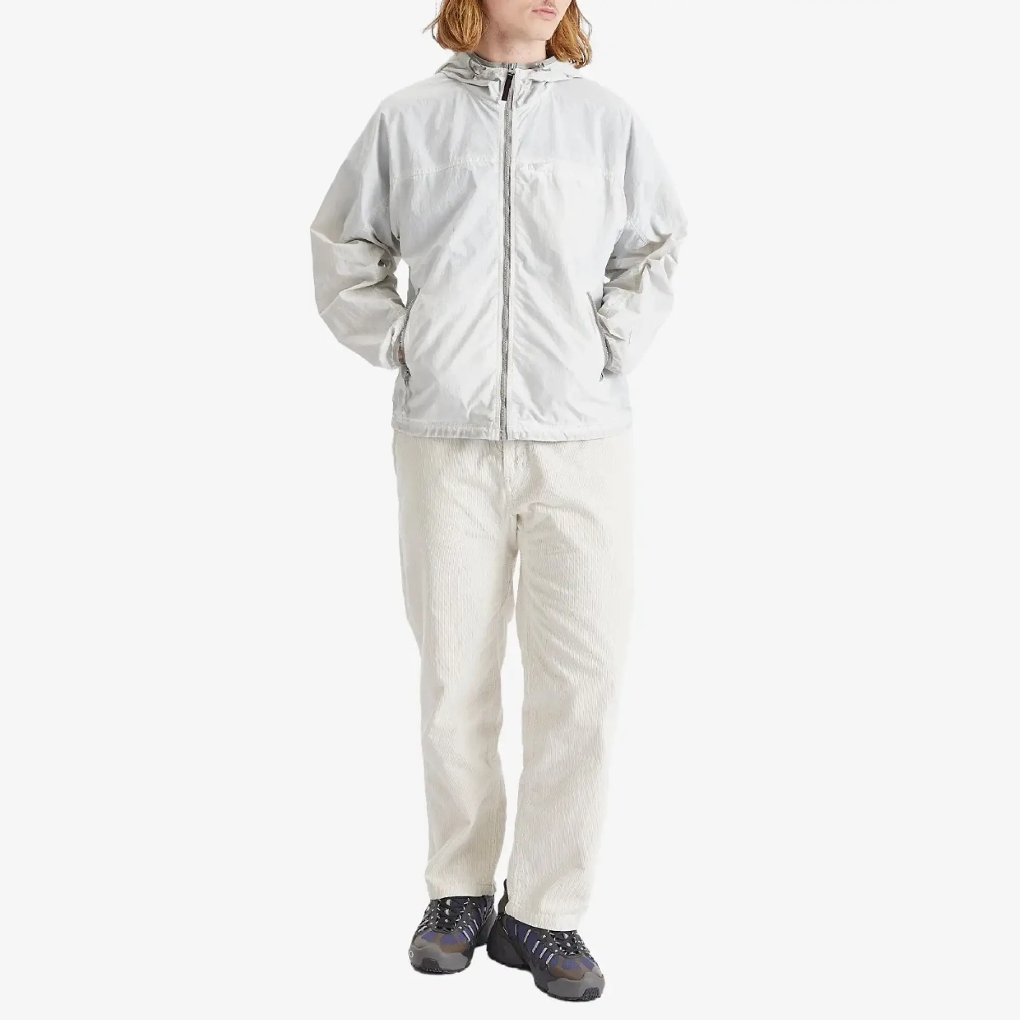 thisisneverthat Men's x Gramicci Overdyed Hooded Jacket Dusty White