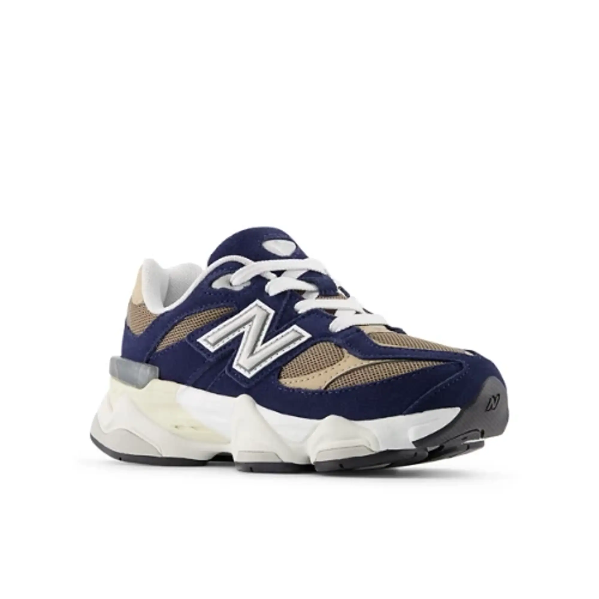 New Balance Kids' 9060 in Blue/Brown Leather