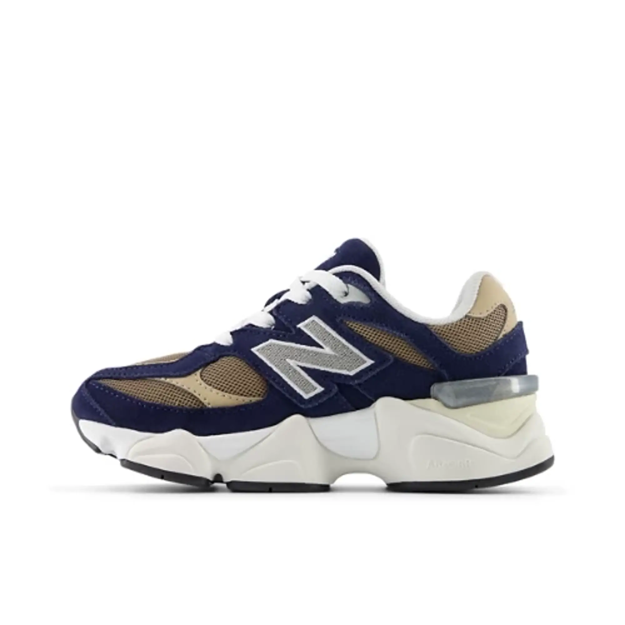 New Balance Kids' 9060 in Blue/Brown Leather