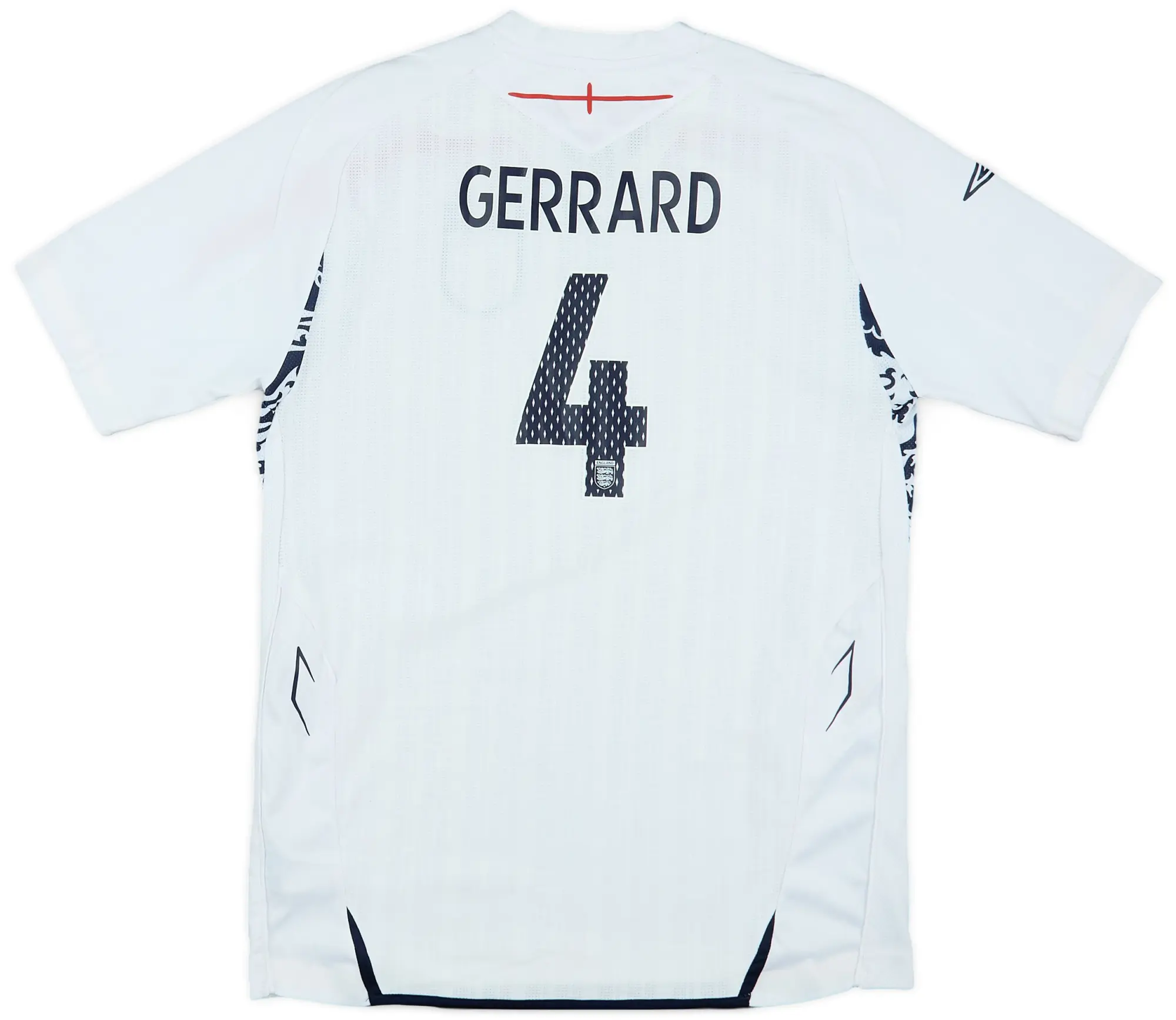 Umbro 2007-09 England Home Shirt Gerrard #4 - 9/10 - (XL.Boys)