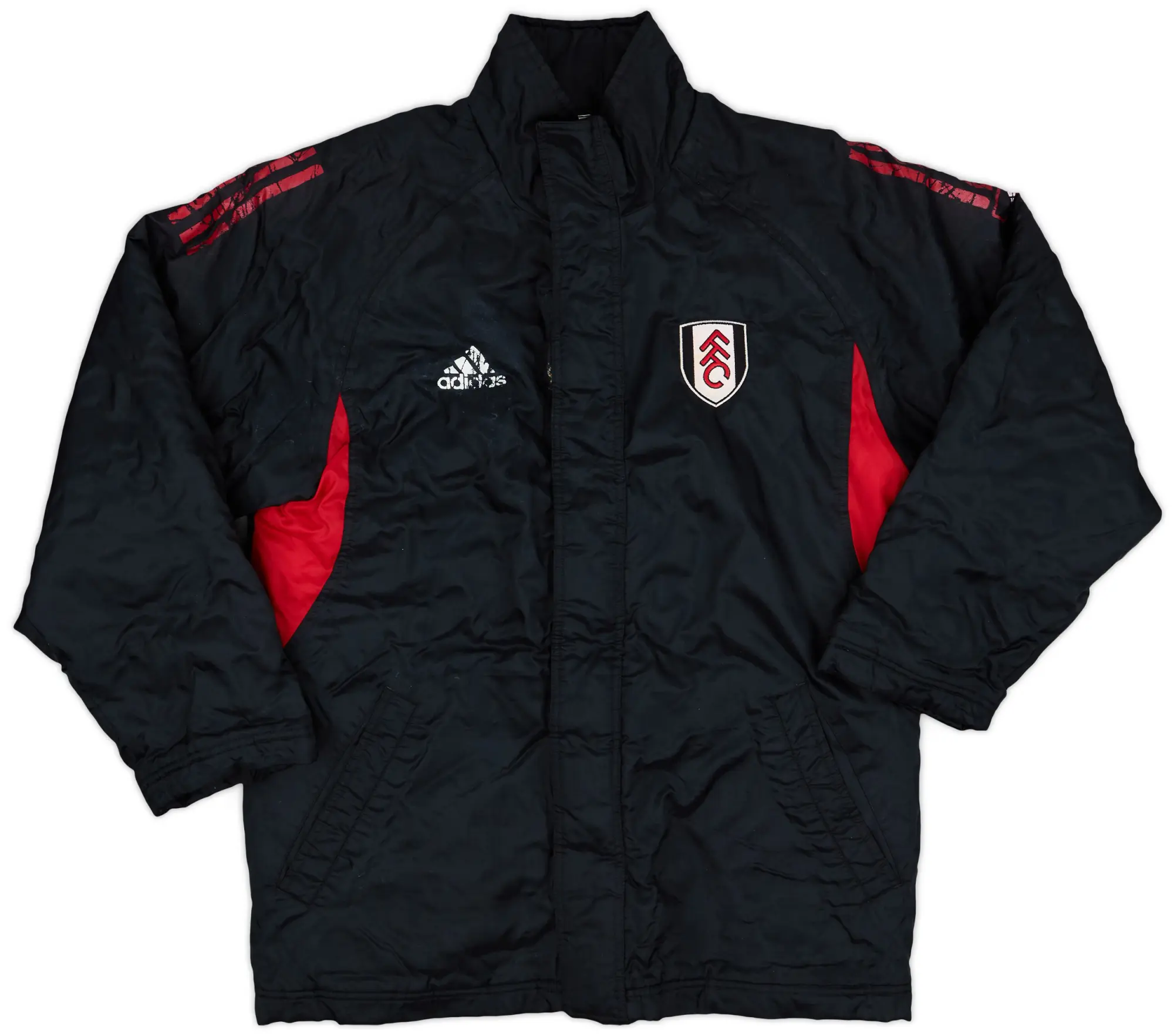 2001-02 Fulham adidas Padded Bench Coat - 4/10 - (S)