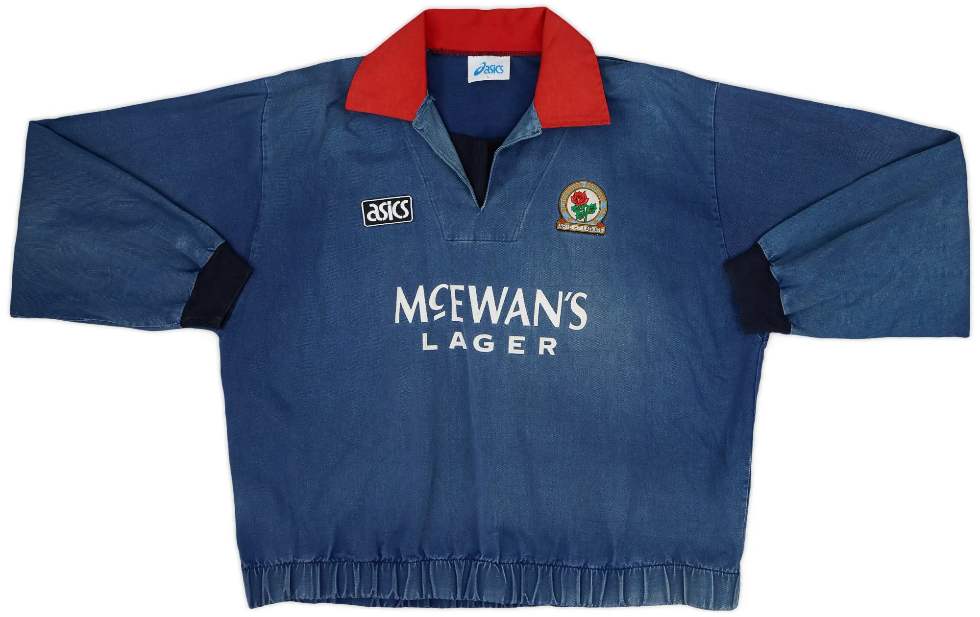 1993-94 Blackburn Asics Drill Top - 7/10 - (L)