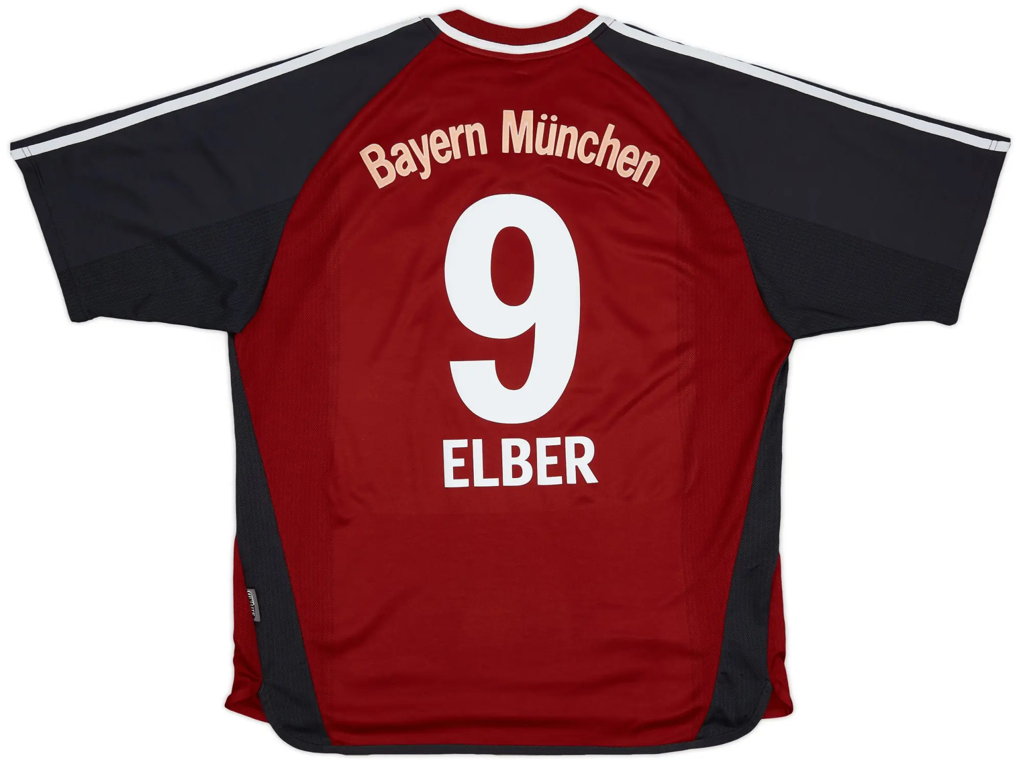 adidas 2001-02 Bayern Munich Home Shirt Elber #9 - 6/10 - (XL)
