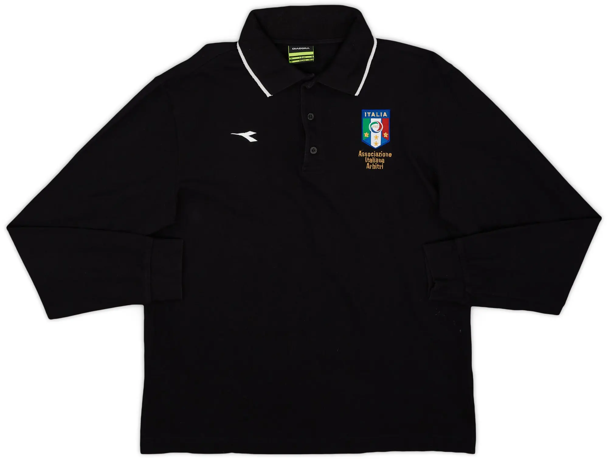 2010-11 Italy Diadora Referee Polo L/S Shirt - 8/10 - (M)