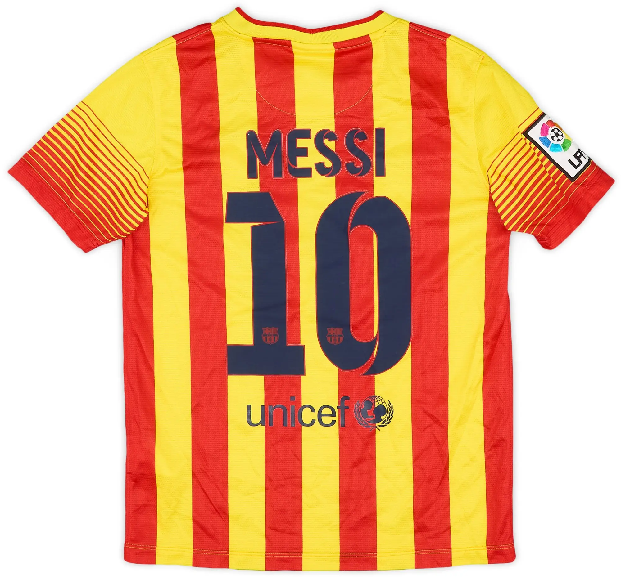 Nike 2013-15 Barcelona Away Shirt Messi #10 - 9/10 - (M.Boys)