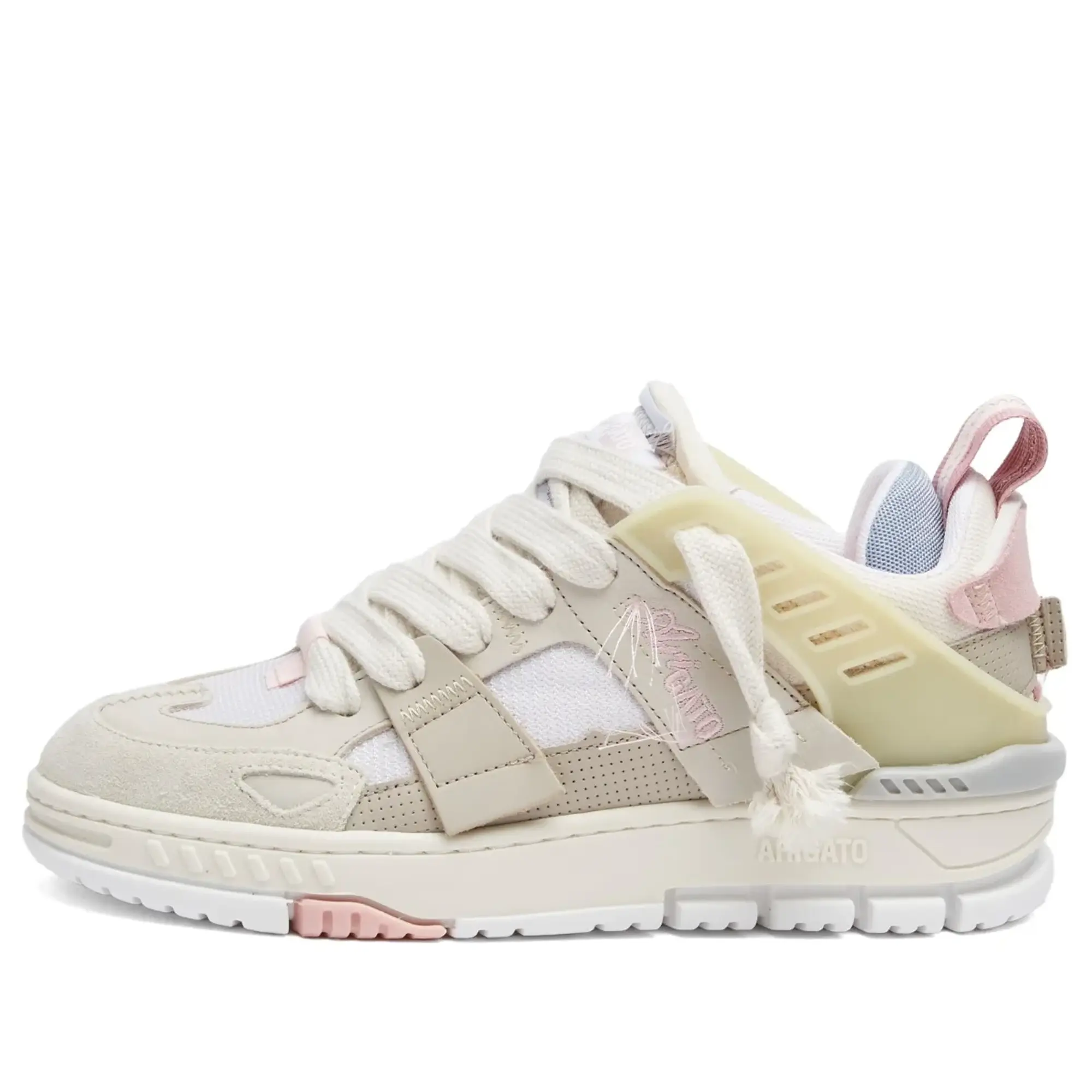 Axel Arigato Women's Area Patchwork Sneaker Dk Beige/Lt Pink