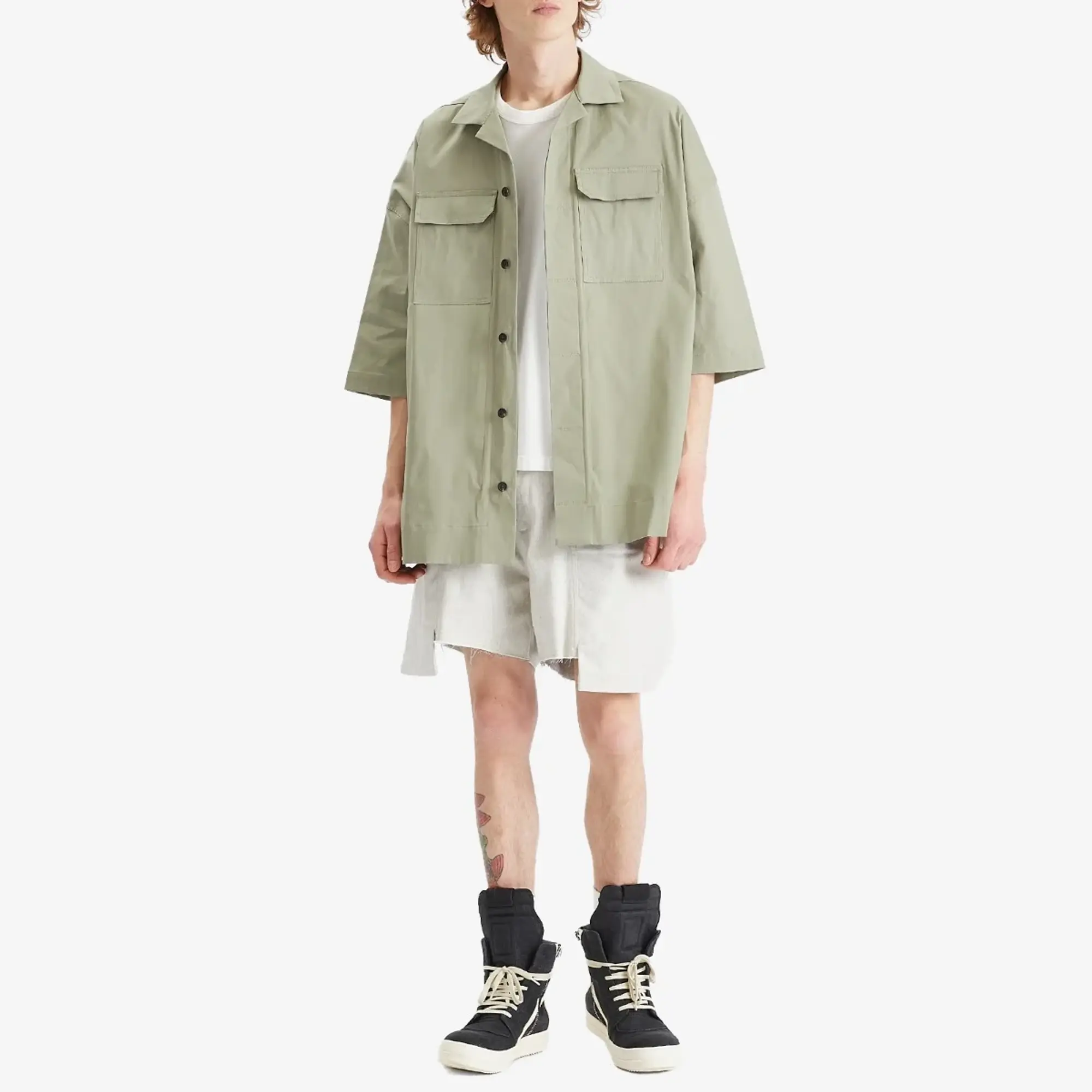 Rick Owens Men's Stefan Denim Shorts Dinge
