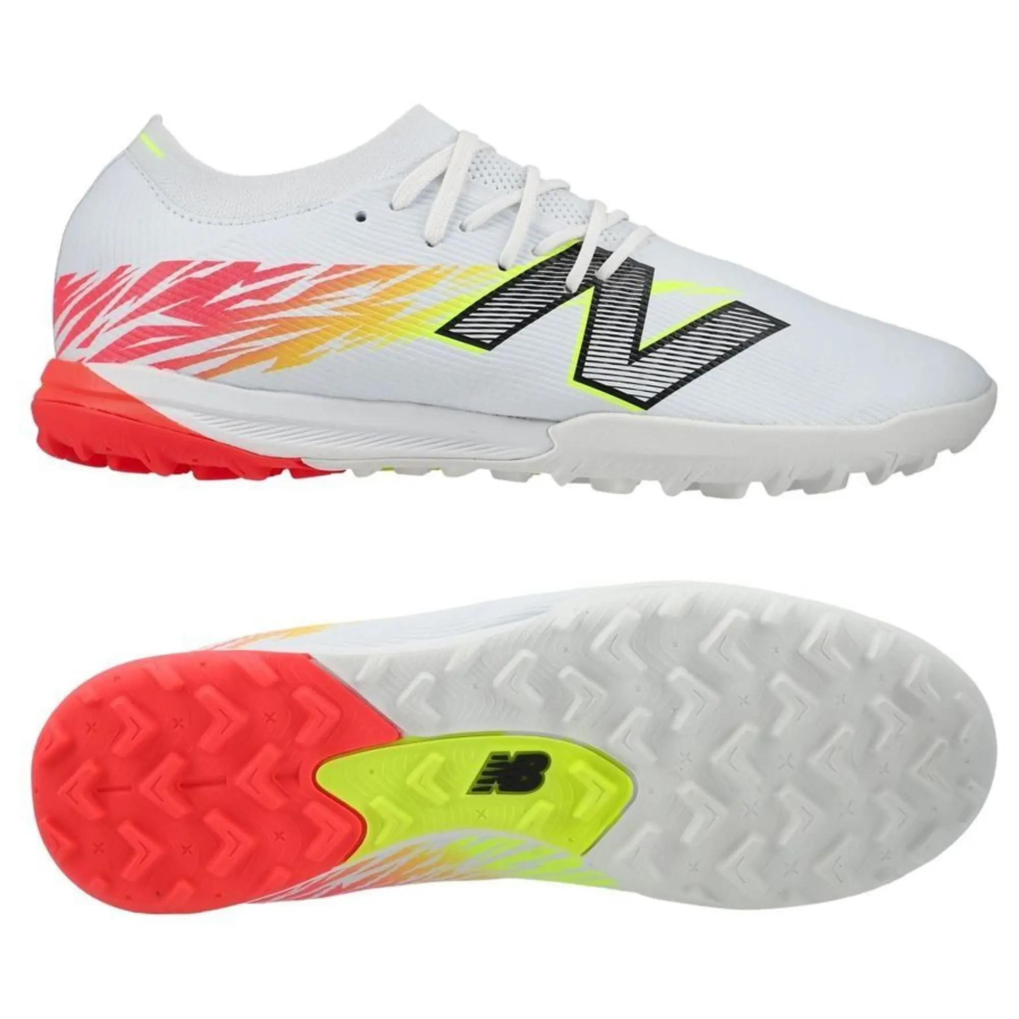 New Balance Furon V8 Elite Tf Flash Point - White/Red/Silver - ['White']