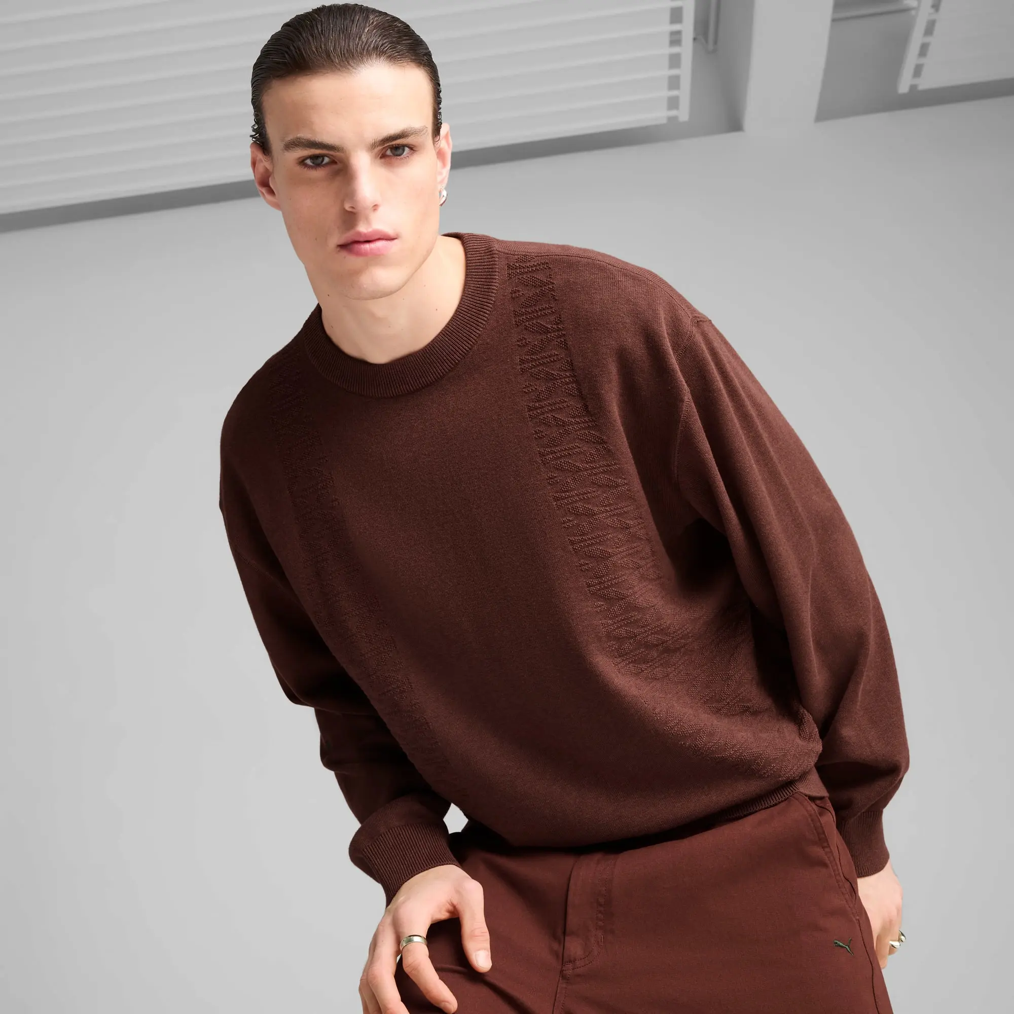 PUMA Palais Artisan Crew Top Men, Chocotart