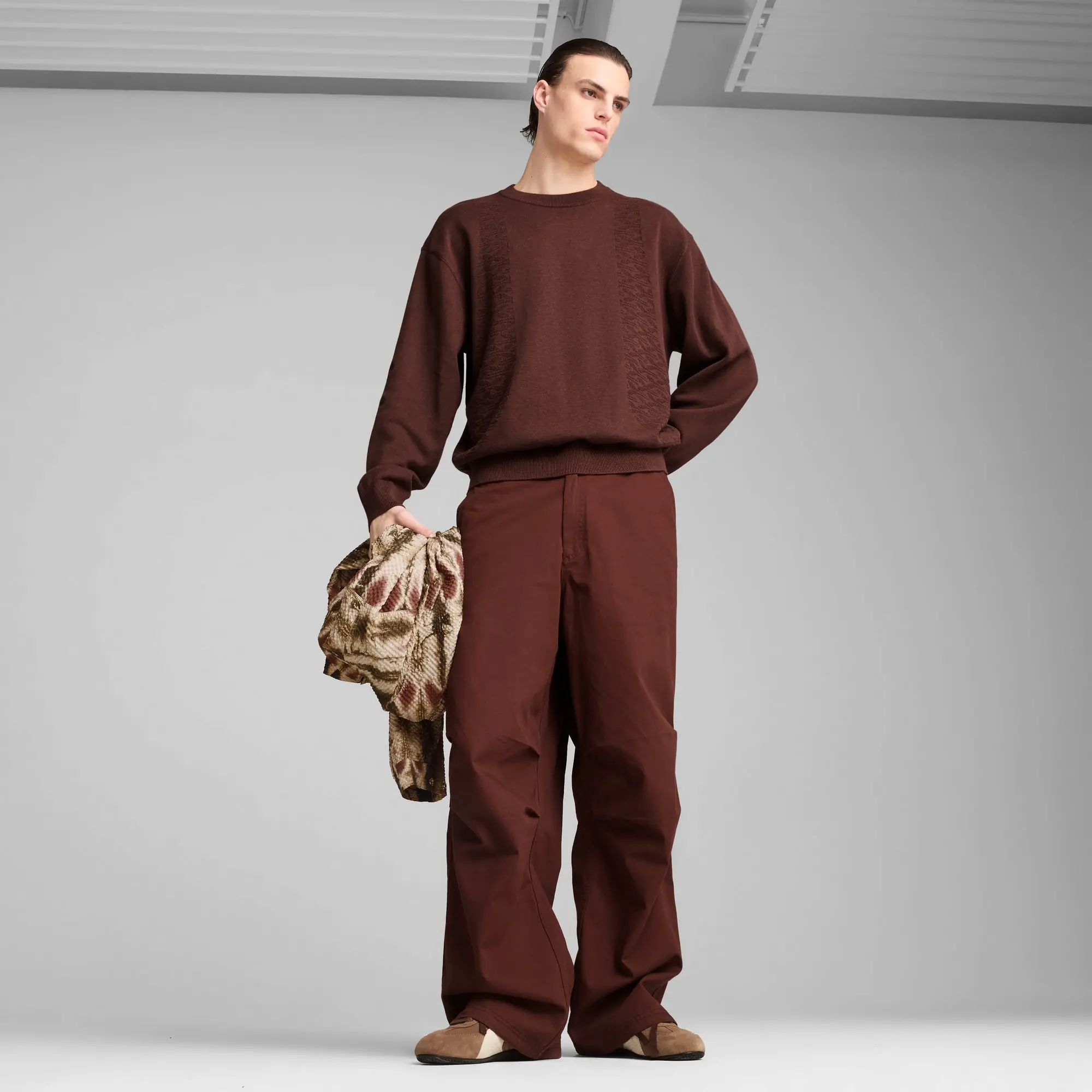 PUMA Palais Artisan Crew Top Men, Chocotart