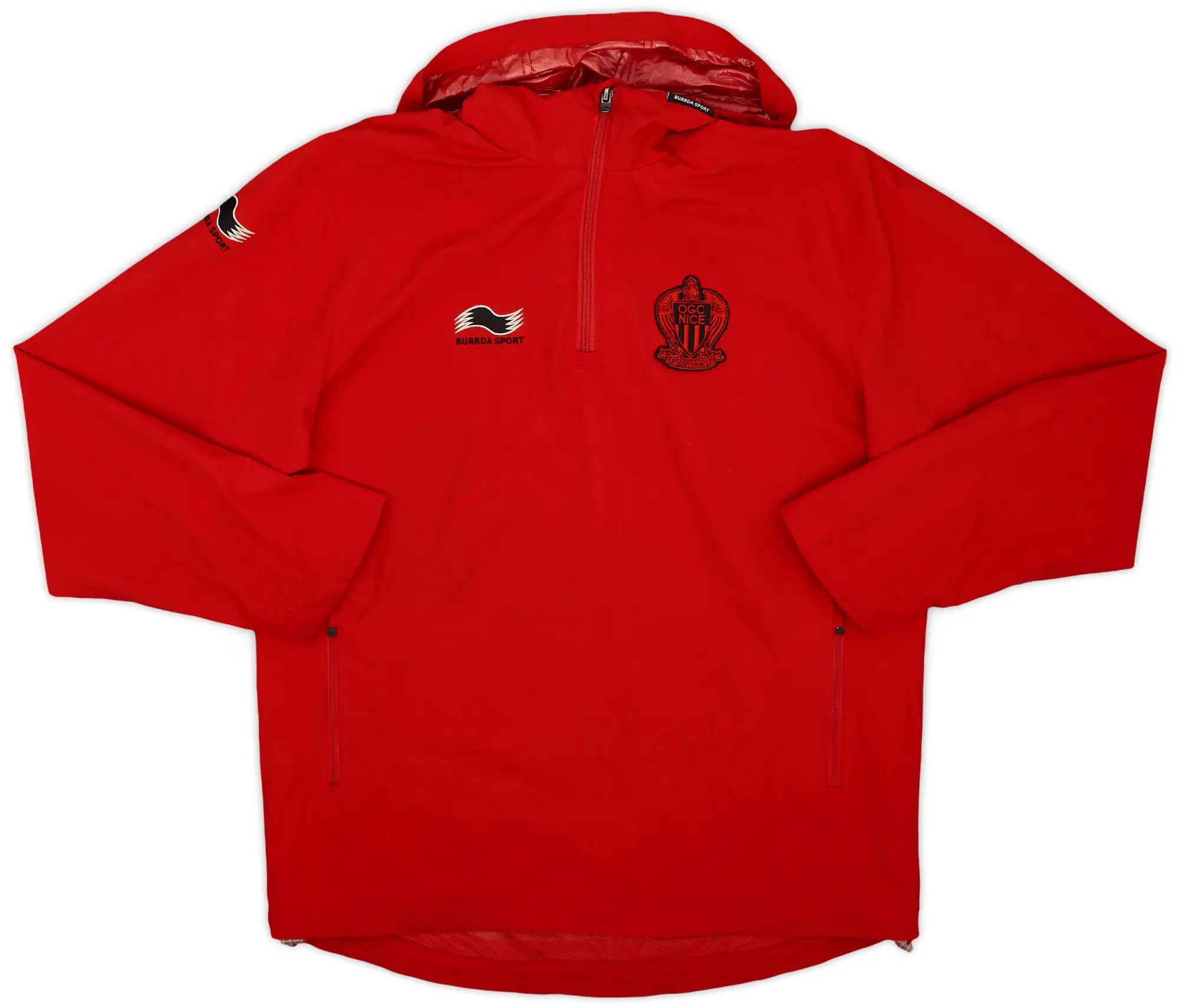 2014-15 Nice Burrda Sport Hooded 1/4 Zip Rain Jacket - 9/10 - (M)