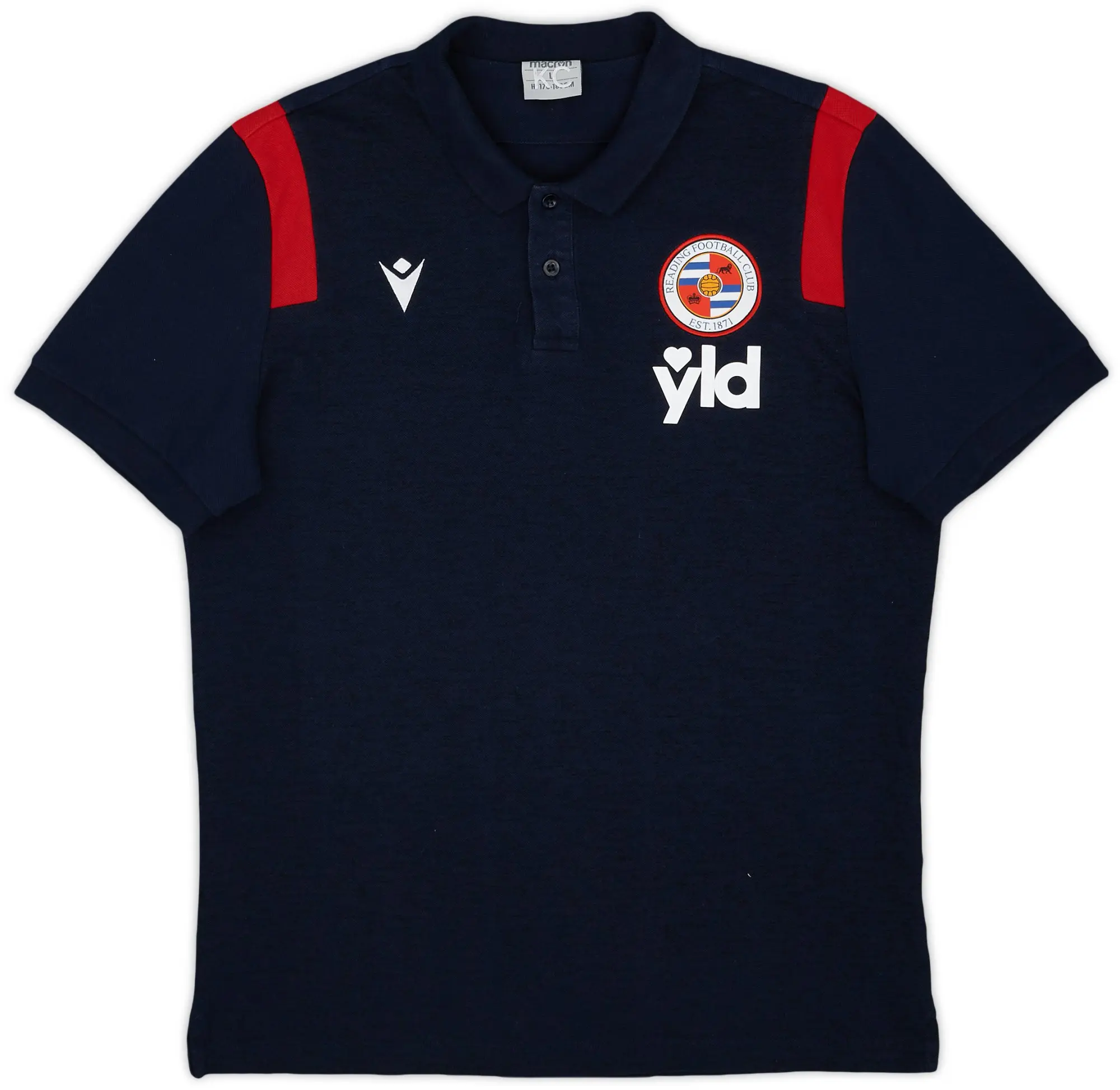 2020-21 Reading Staff Issue Macron Polo Shirt KC - 9/10 - (L)