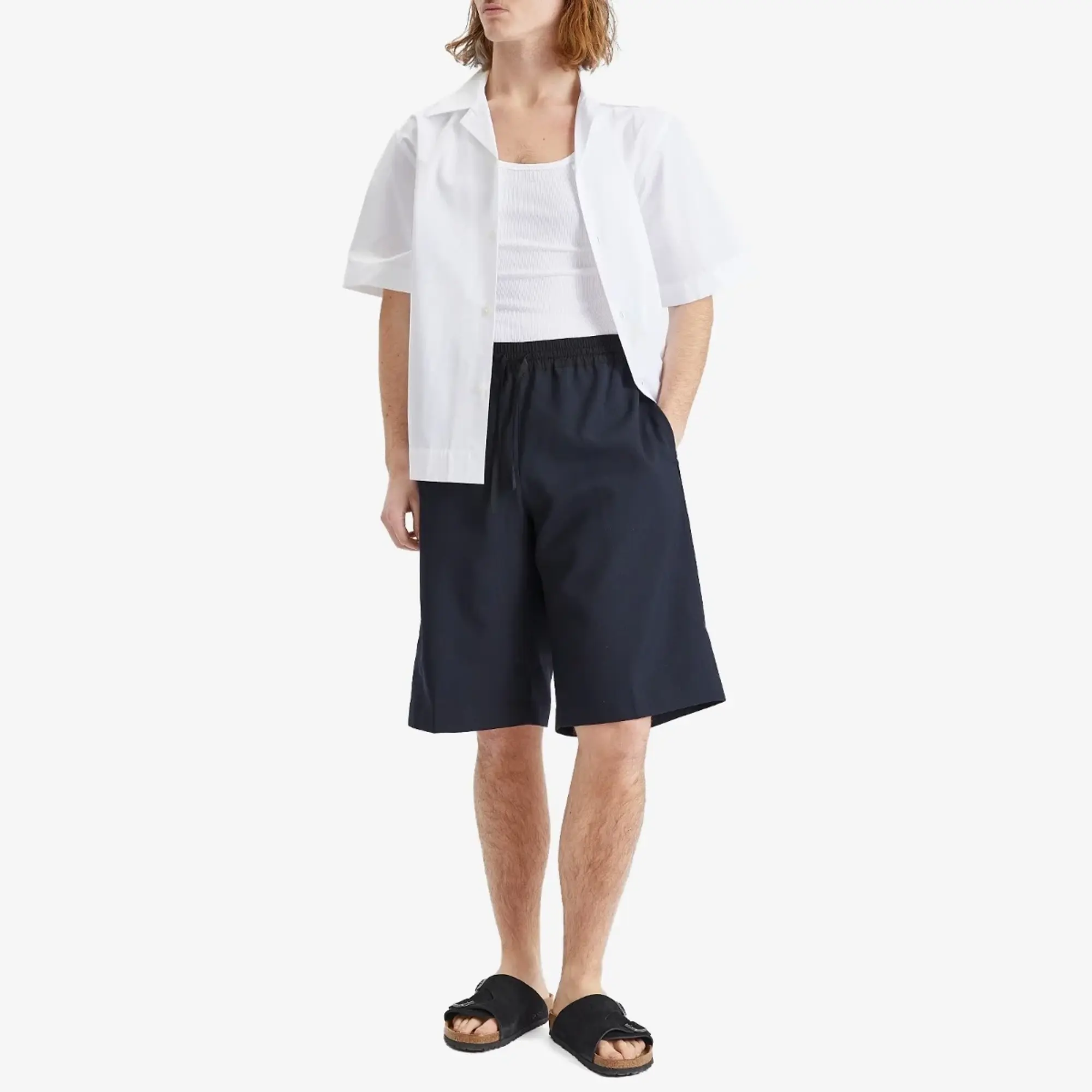 Studio Nicholson Men's Drawstring Shorts Darkest Navy