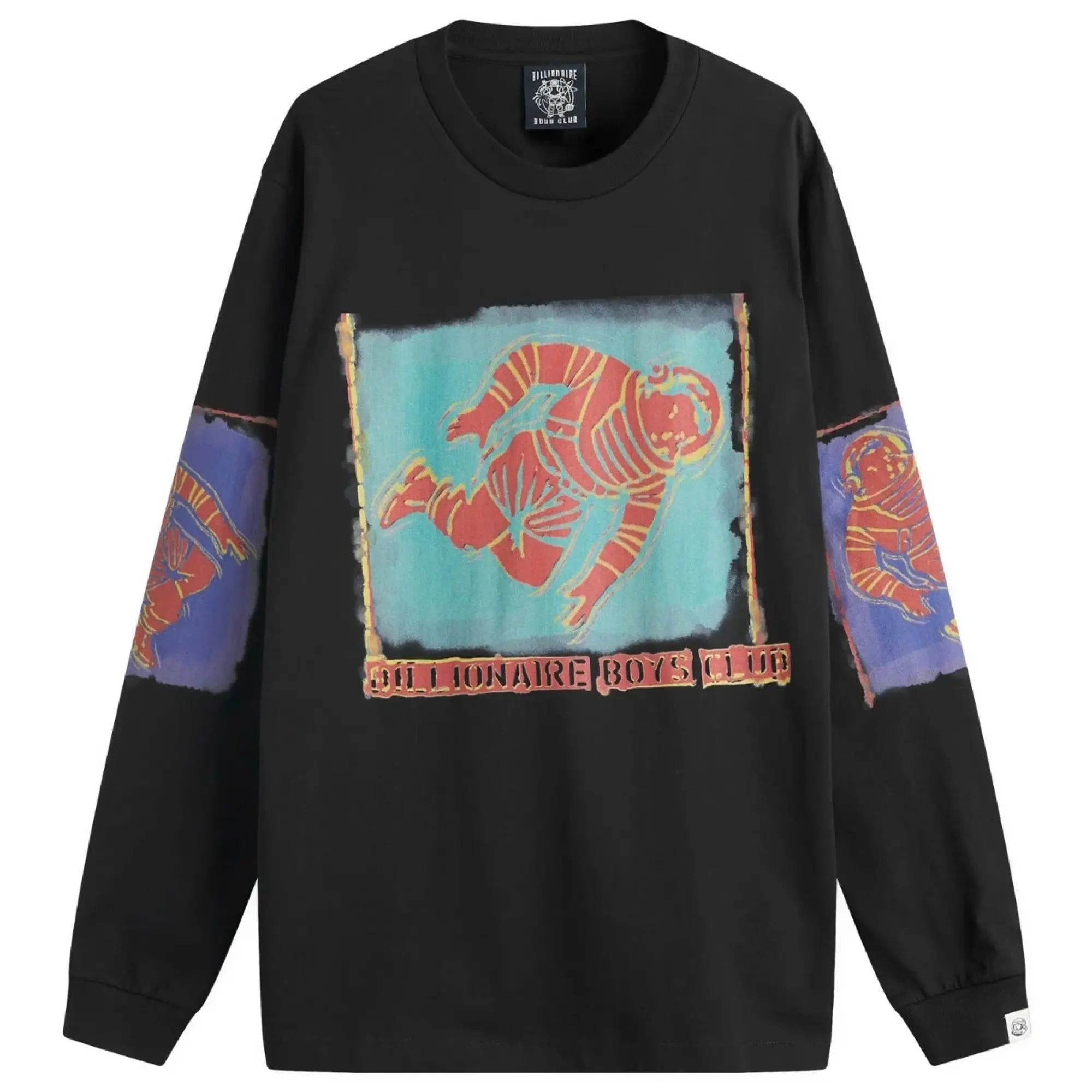 Billionaire Boys Club Men's Astro Portrait Long Sleeve T-Shirt Black
