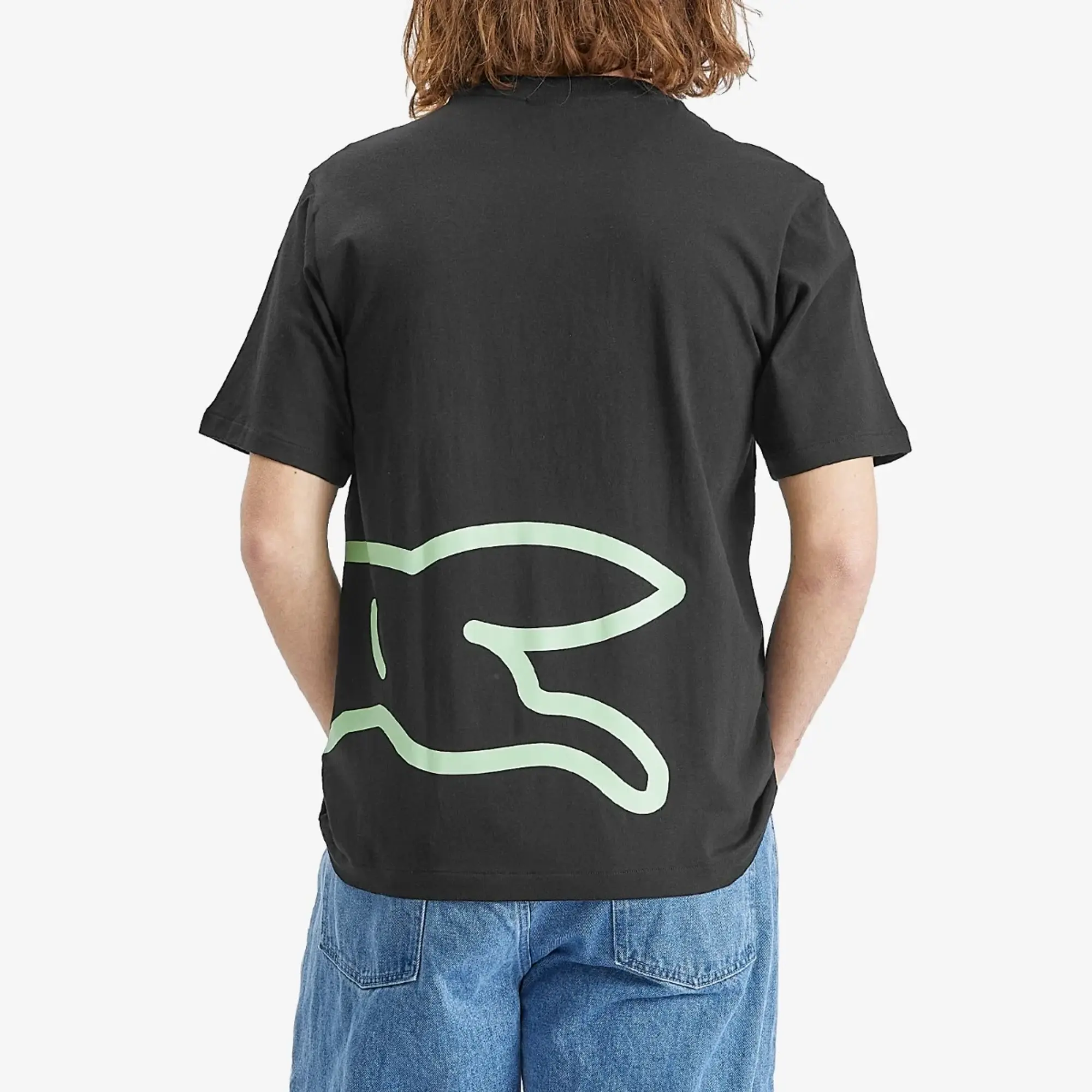 ICECREAM Jumbo Running Dog T-Shirt, Black