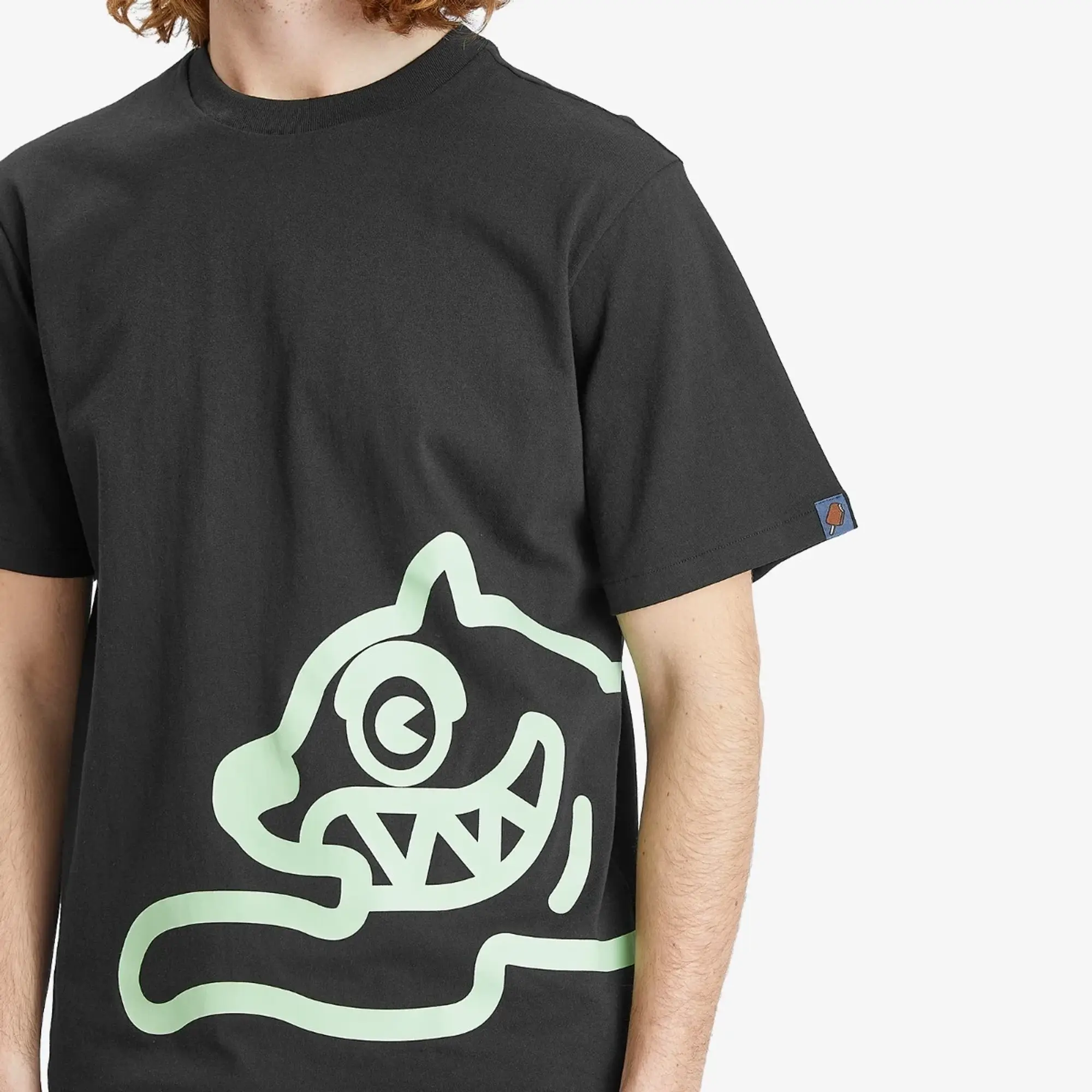 ICECREAM Jumbo Running Dog T-Shirt, Black