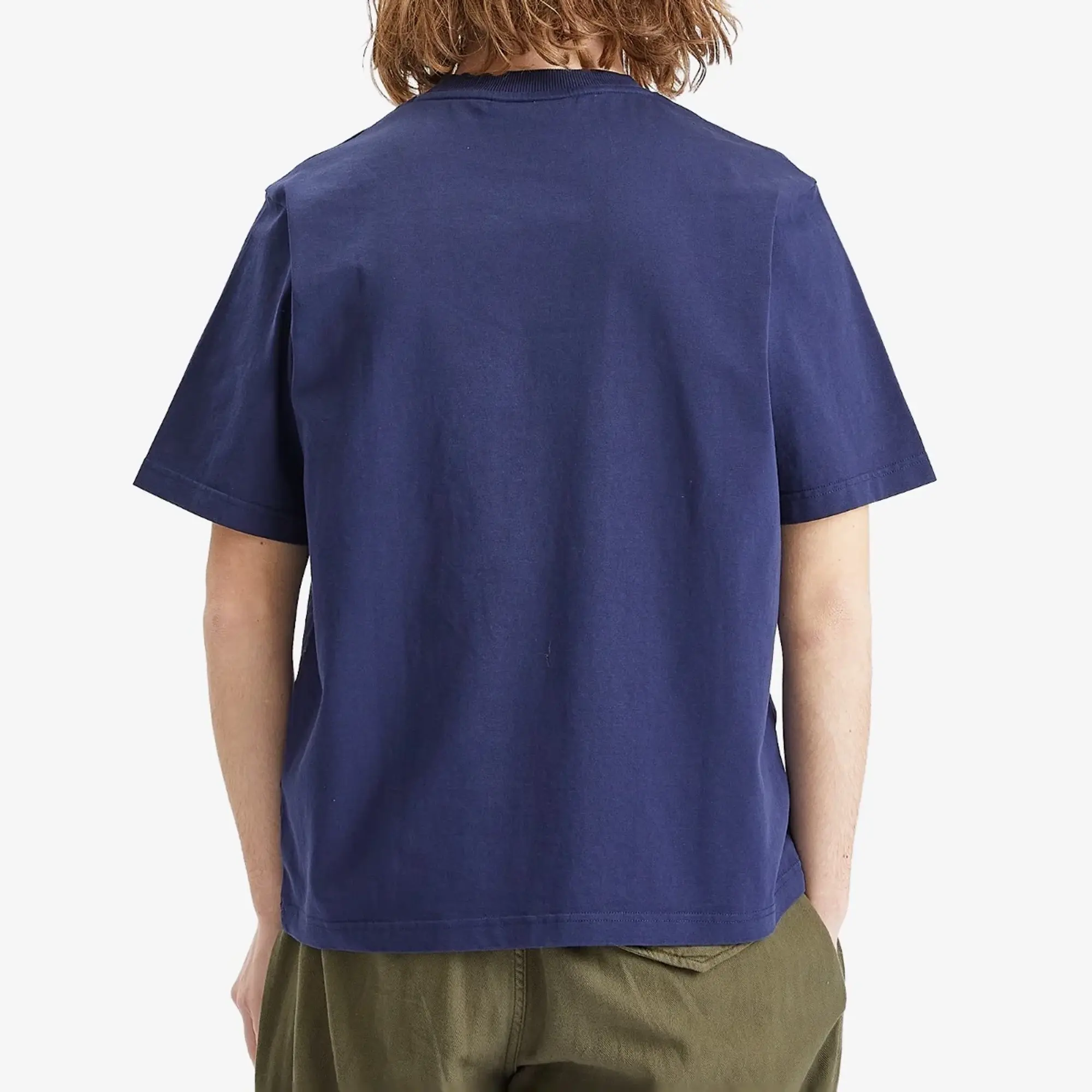 Bram's Fruit Men's Mum's Script Logo T-Shirt Navy