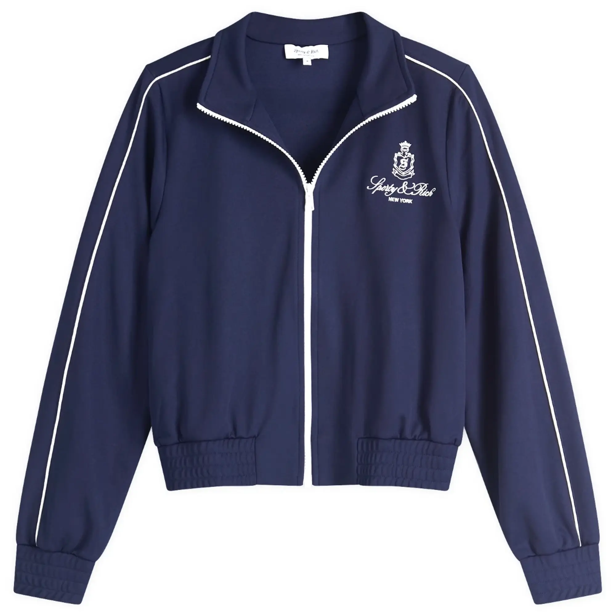Sporty & Rich Women's Vendome Track Jacket Navy White