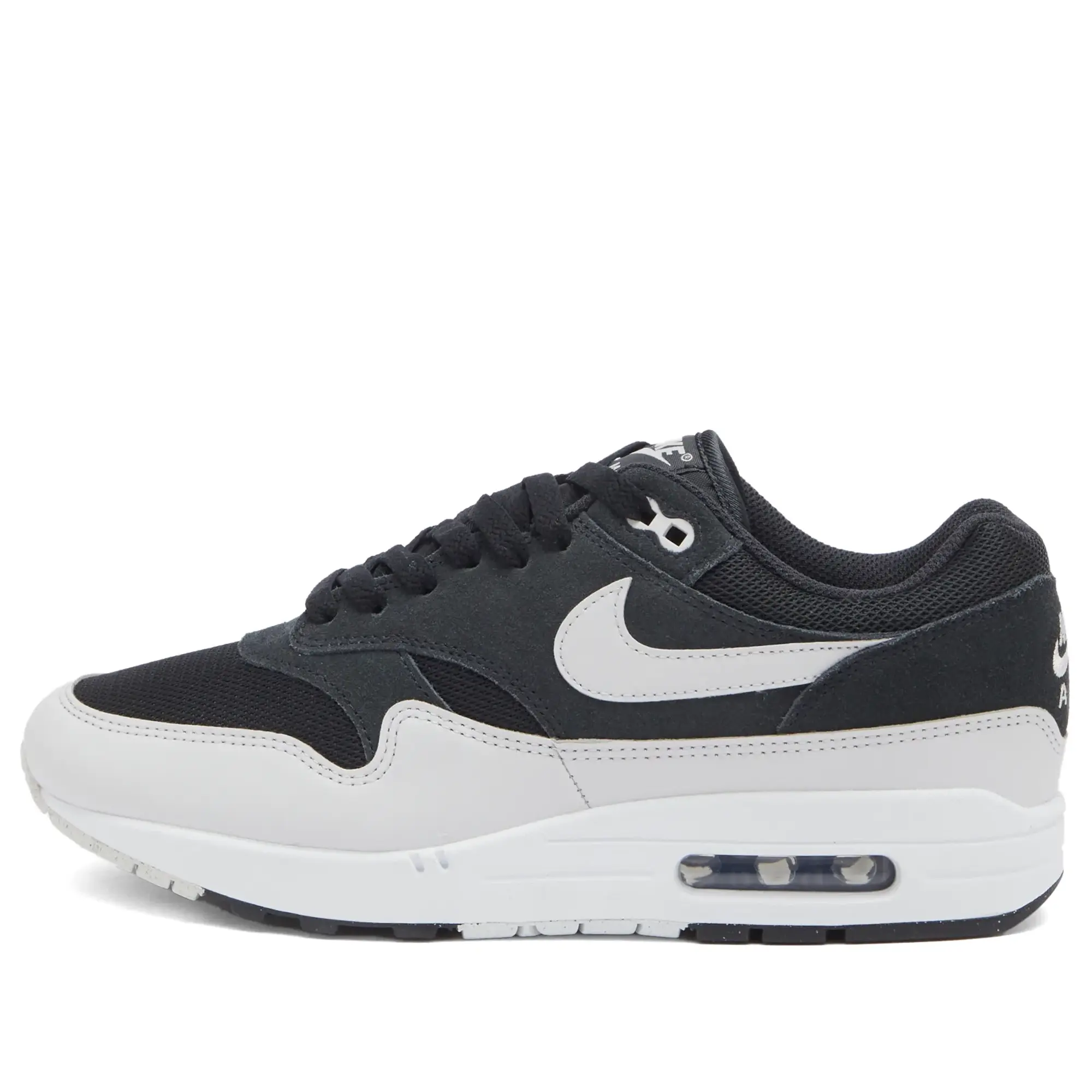 Nike Men's Air Max 1 Ess Sneaker Off Noir/Grey/Black