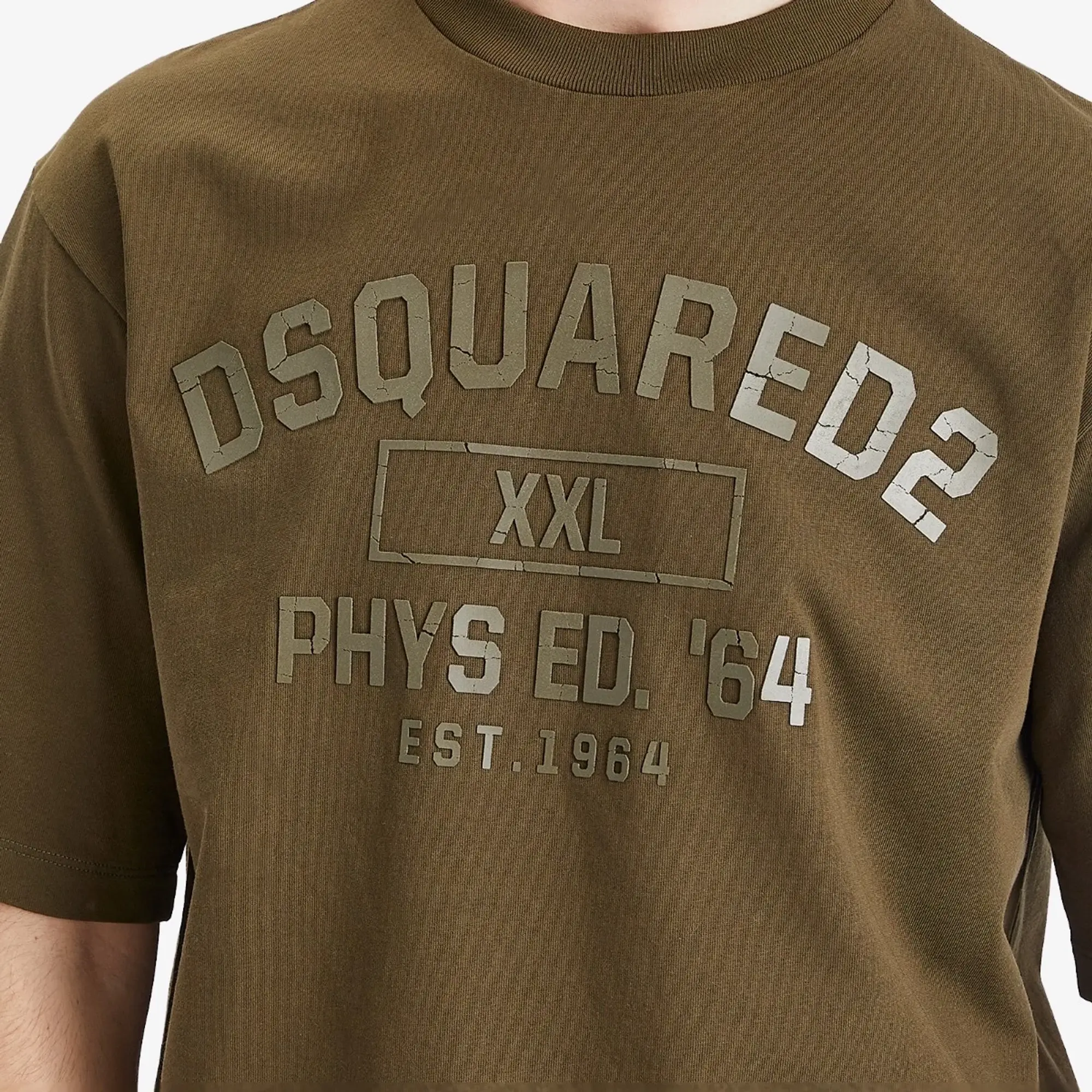 Dsquared2 Men's Loose Fit T-Shirt Military Green