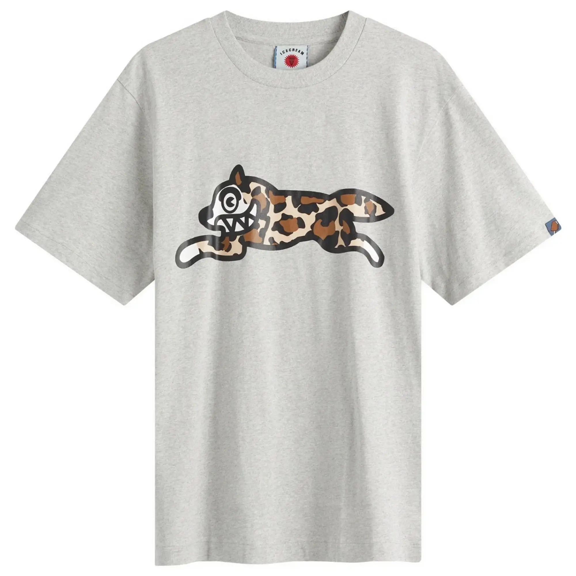 ICECREAM Men's Running Dog T-Shirt Heather Grey