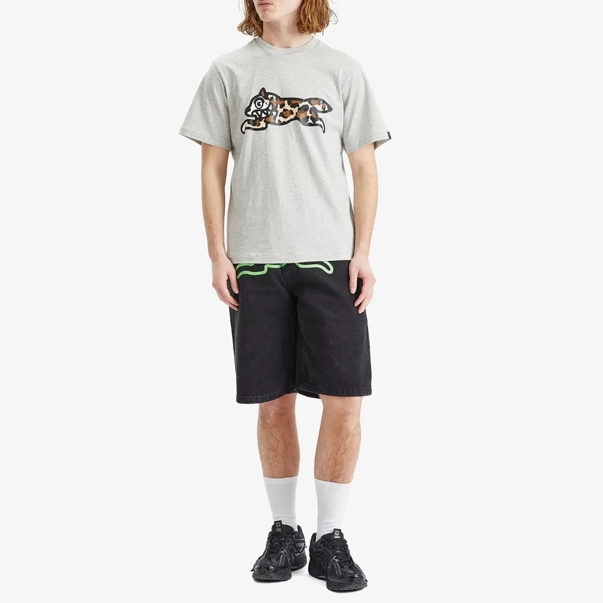 ICECREAM Men's Running Dog T-Shirt Heather Grey