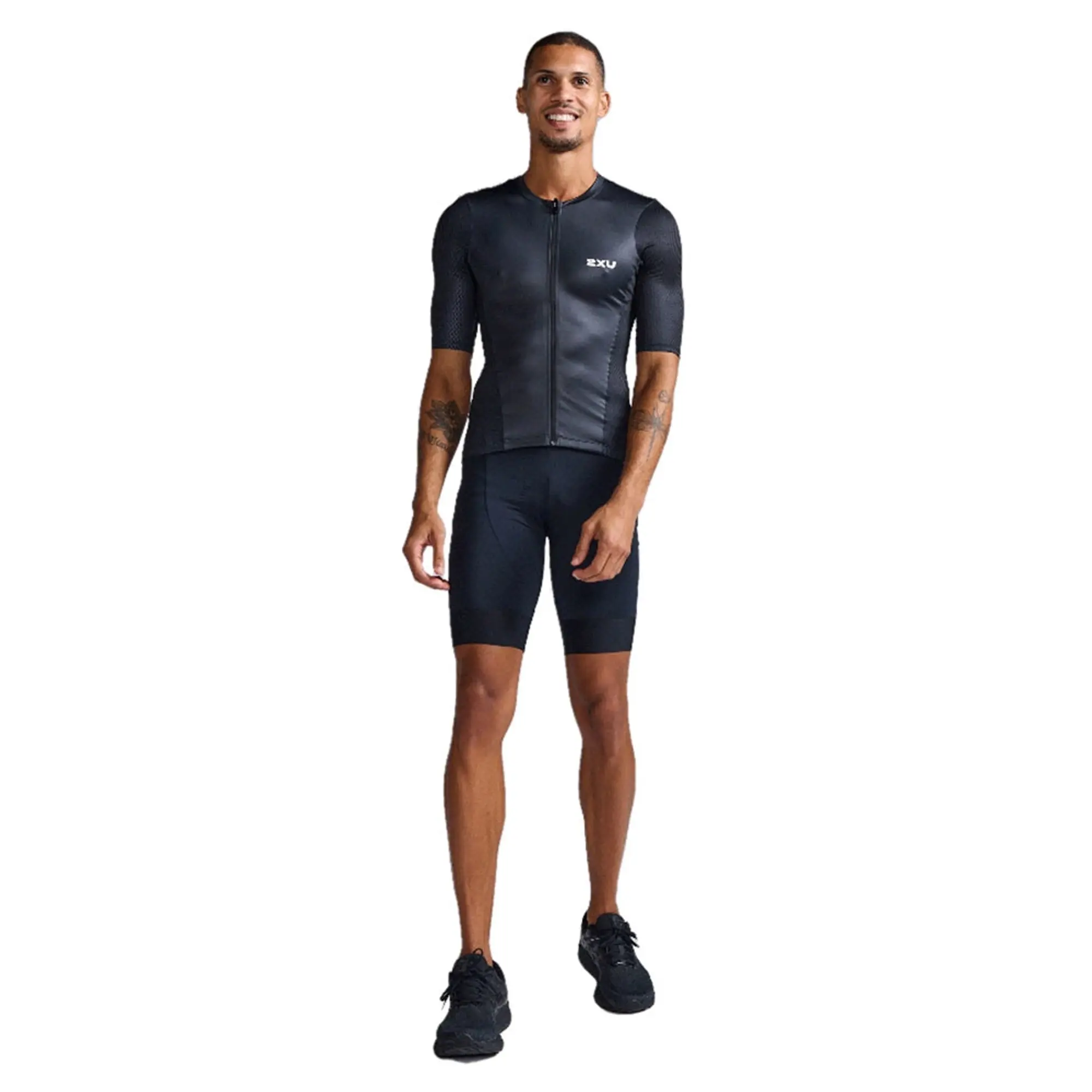 2xu Aero Hex Tri Short Sleeve Trisuit