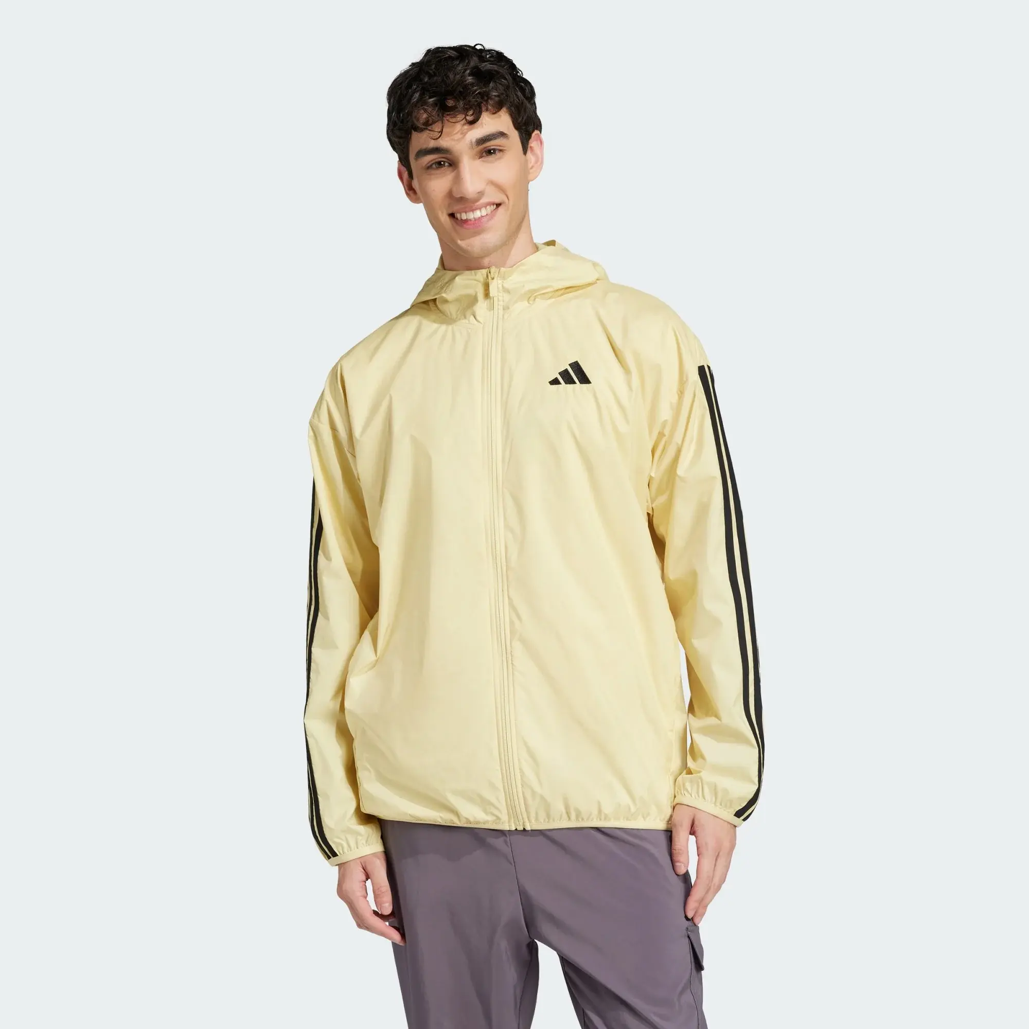 adidas Men Essentials 3 Stripes Windbreaker