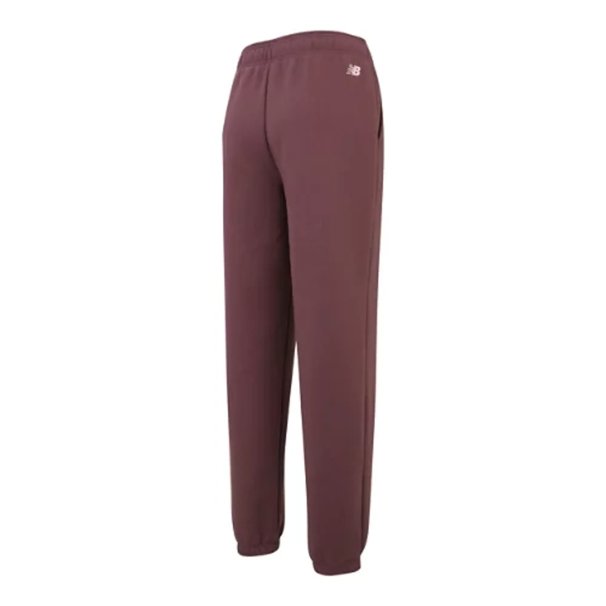 New Balance Women's Linear Fleece Jogger in Purple Cotton