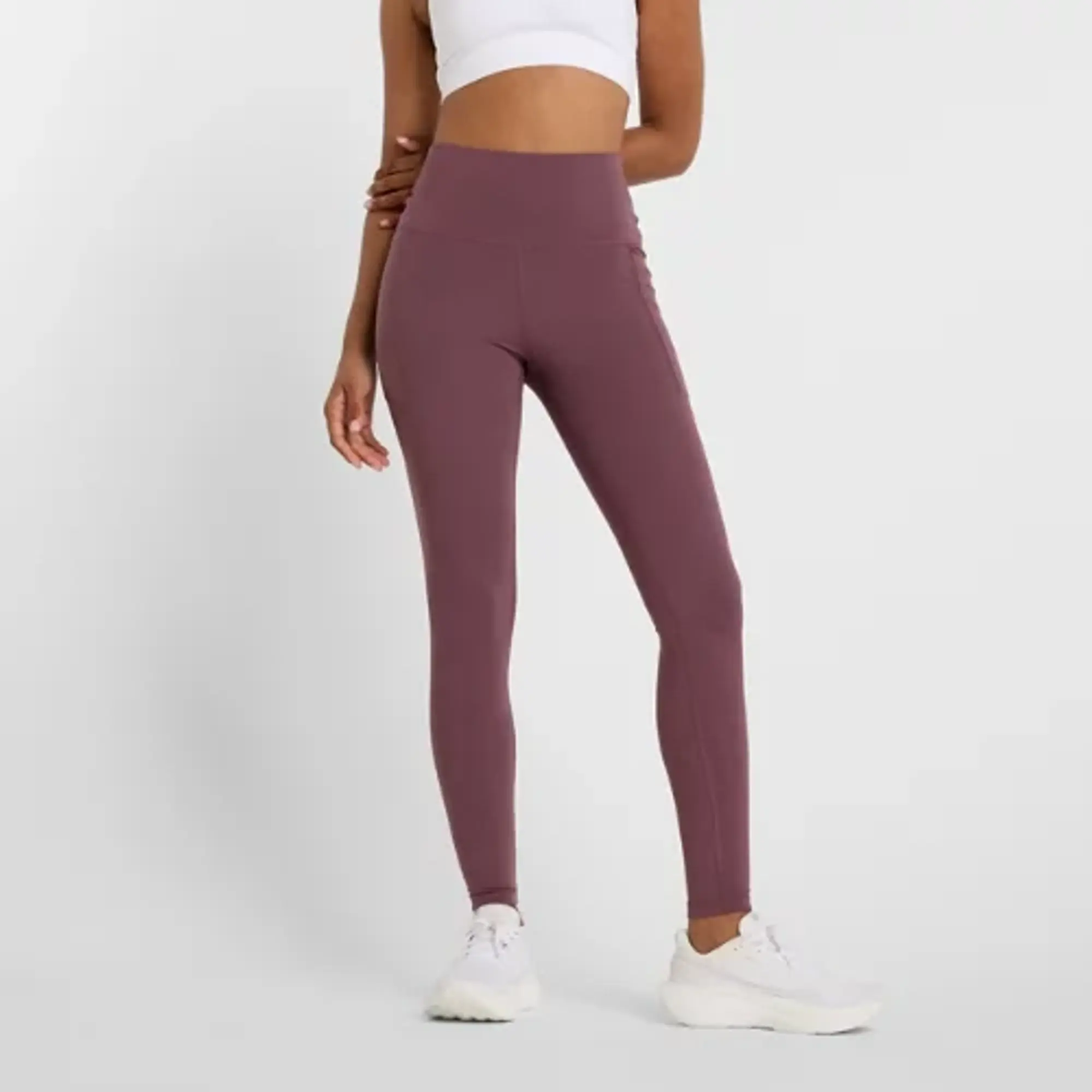 New Balance Women's NB Harmony Pocket High Rise Legging 27 in Purple Poly Knit