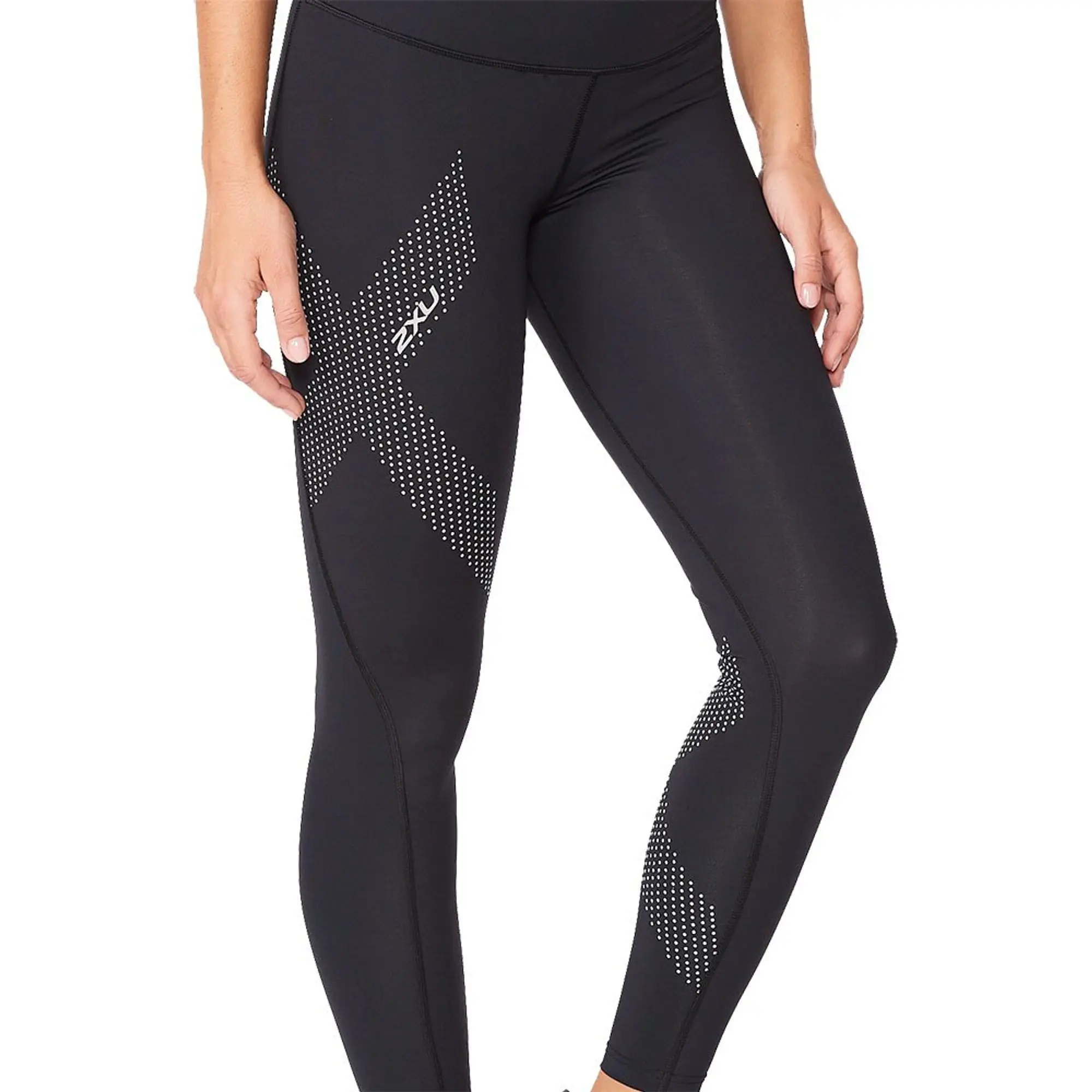 2xu Mid Rise Reflective Logo Leggings